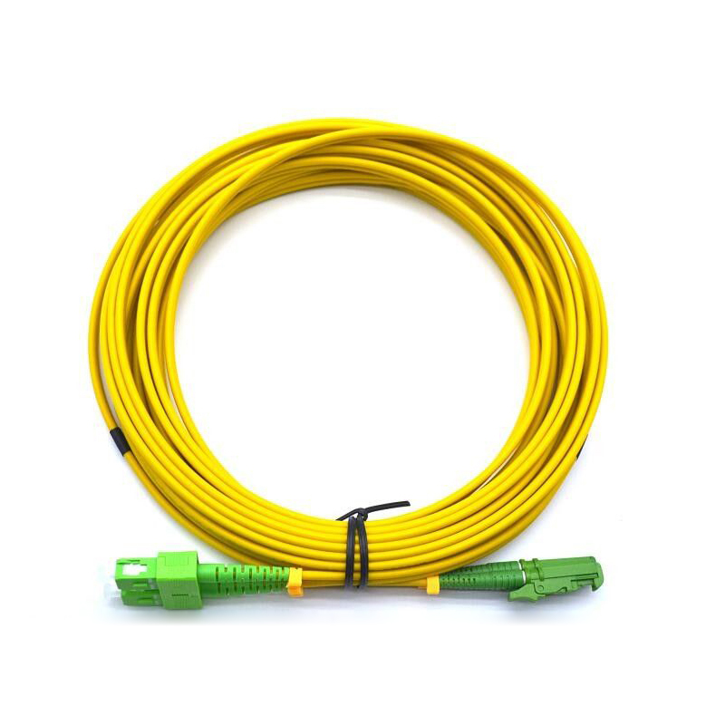 LSH to SC APC Duplex OS2 Single Mode PVC (OFNR) 2.0mm Fiber Optic Patch Cable