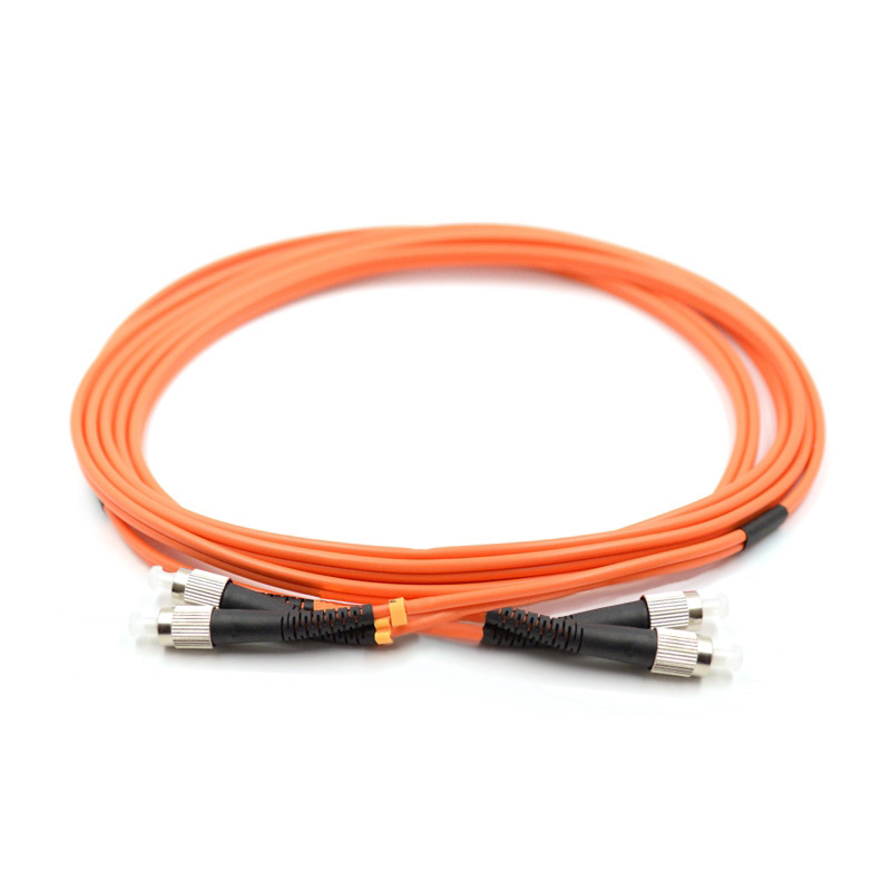 FC UPC to FC UPC Duplex OM2 Multimode PVC (OFNR) 2.0mm Fiber Optic Patch Cable