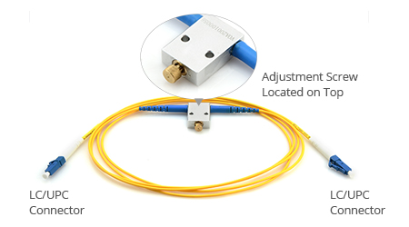 how to adjust inline variable optical attenuator