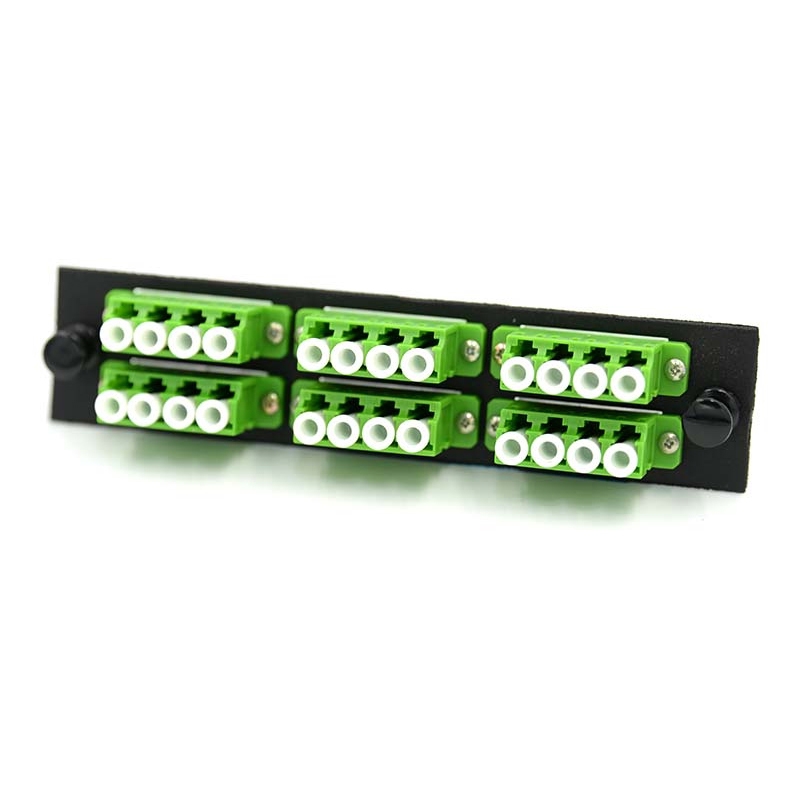 "LC" LGX Compatible Fiber Adapter Panel Plates Pre-loaded Singlemode Multimode Fiber Optic Adapters