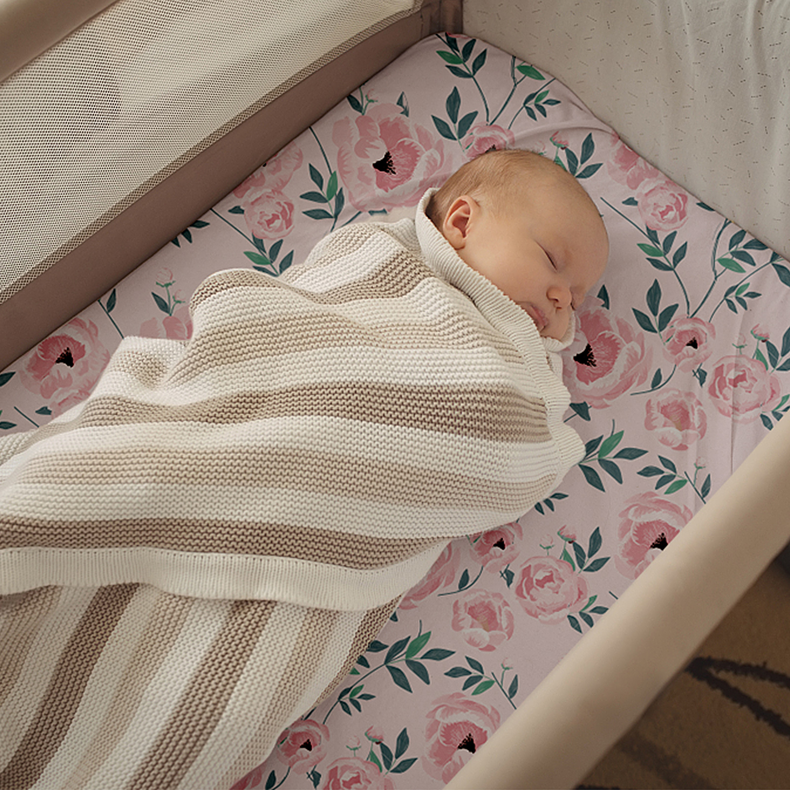 Rose Garden | Bassinet Sheets 2-Pack | 16''*32''
