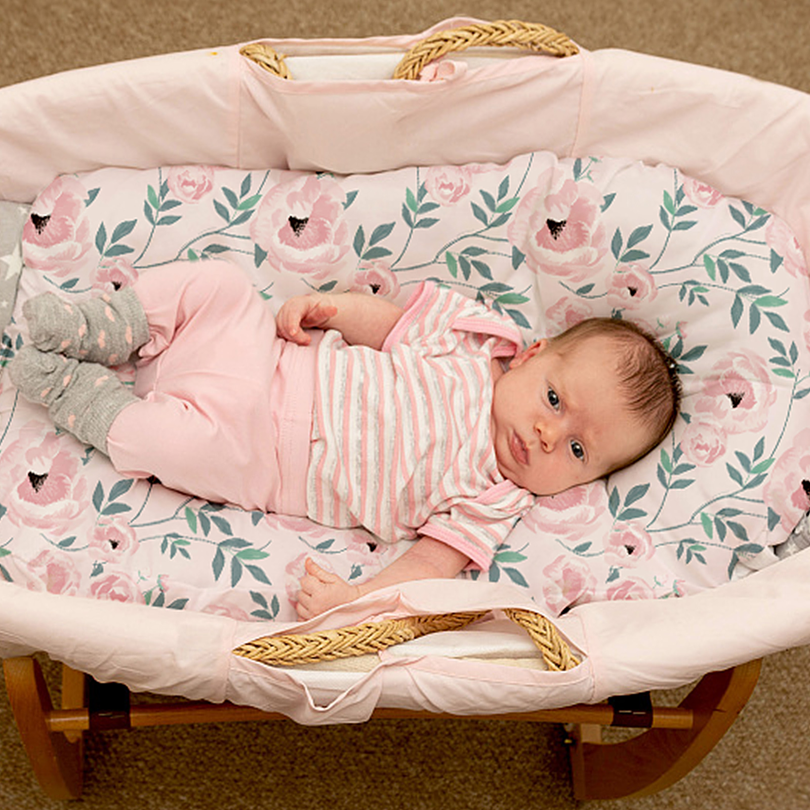 Rose Garden | Bassinet Sheets 2-Pack | 16''*32''