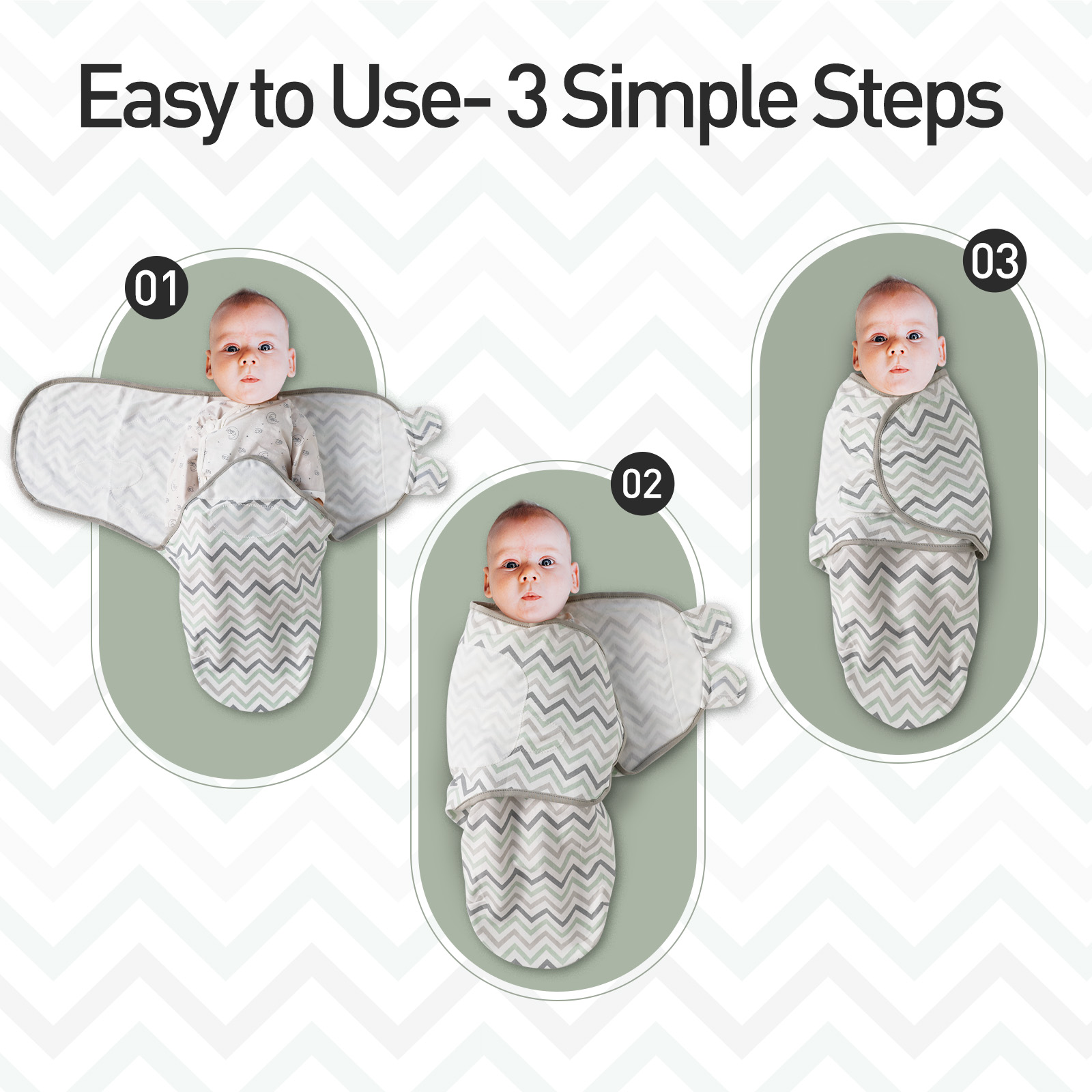 Animal World | Gllquen Baby Swaddle 0-3 Months 3 Pack