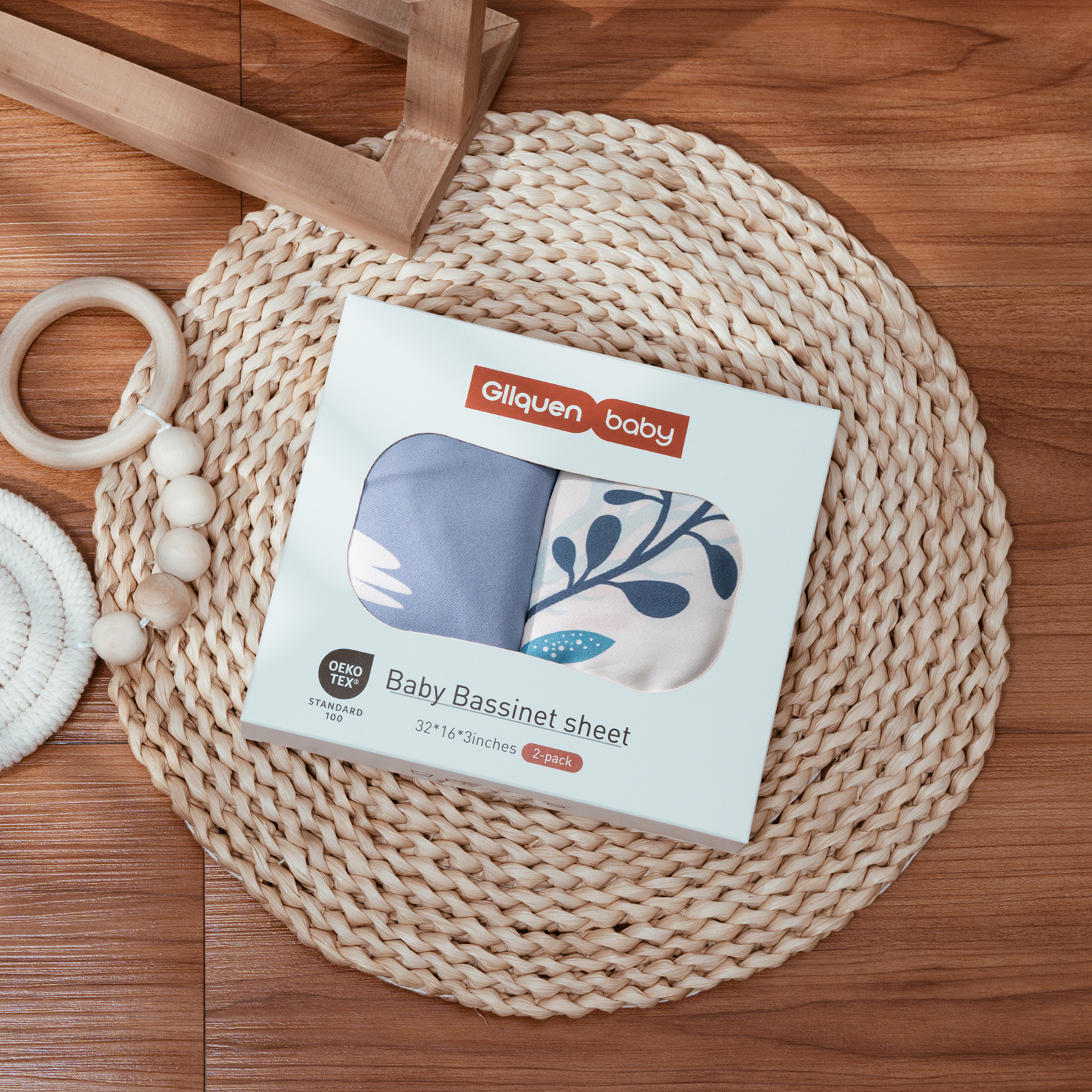 Fish & Sea | Soft Microfiber Fitted Change Pad Cover & Bassinet Sheets 2 Pack | 16''*32''