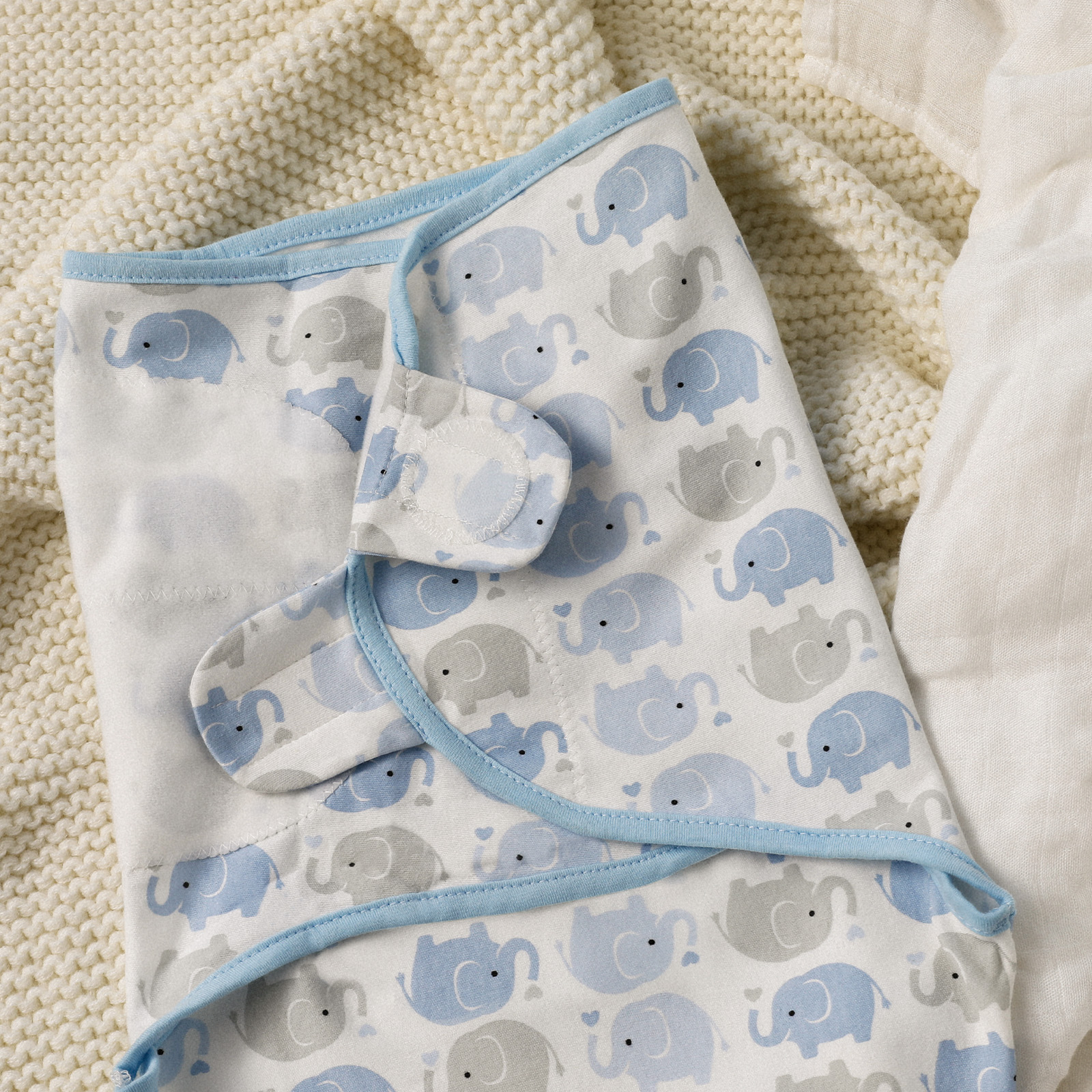 Blue | Gllquen Baby Swaddle 0-3 Months 3 Pack