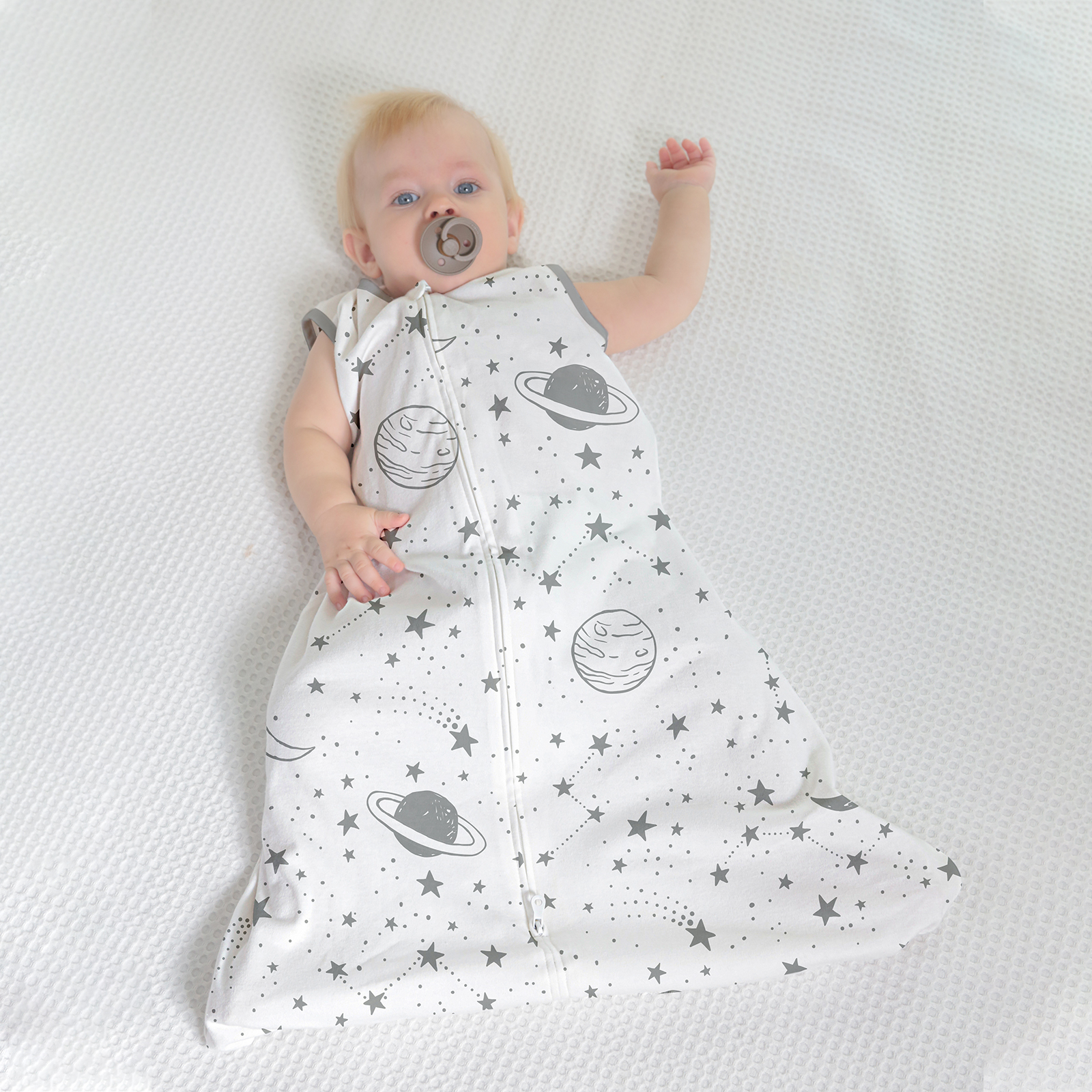 Gllquen Baby Premium Sleep Sack 2 Pack - Planet & Star