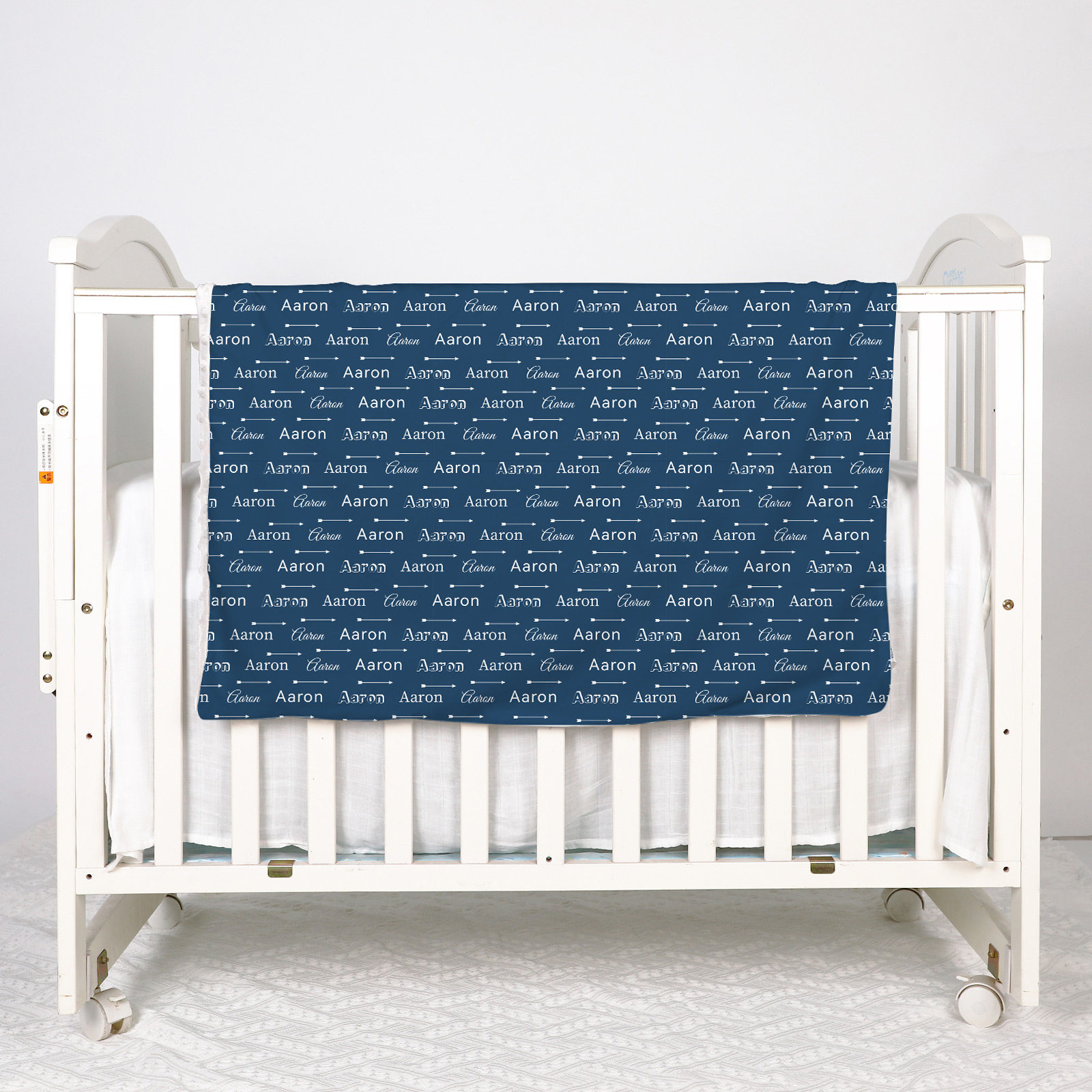 Aaron's Arrows Personalized Baby Name Blanket 