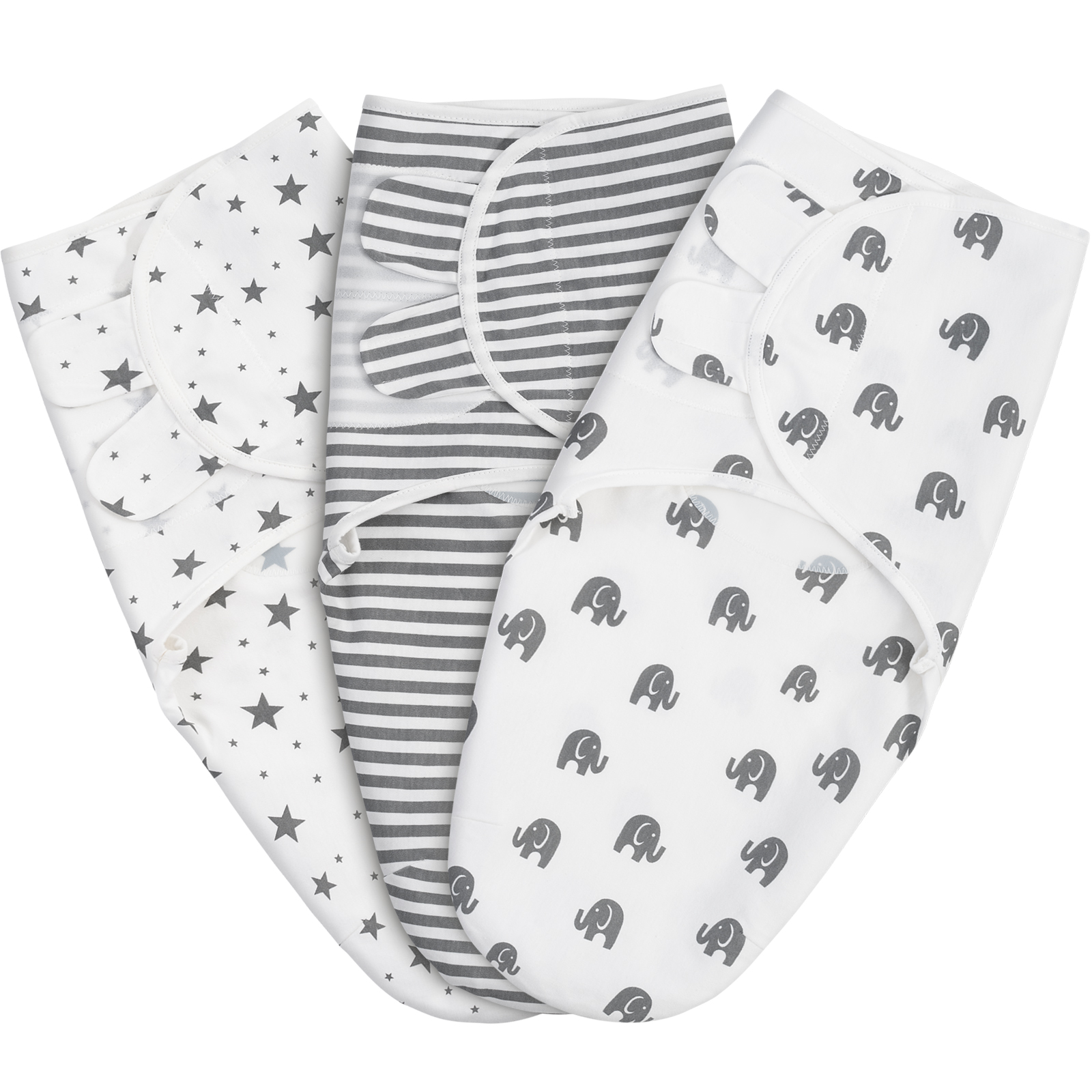 Grey Planet | Gllquen Baby Swaddle 0-3 Months 3 Pack
