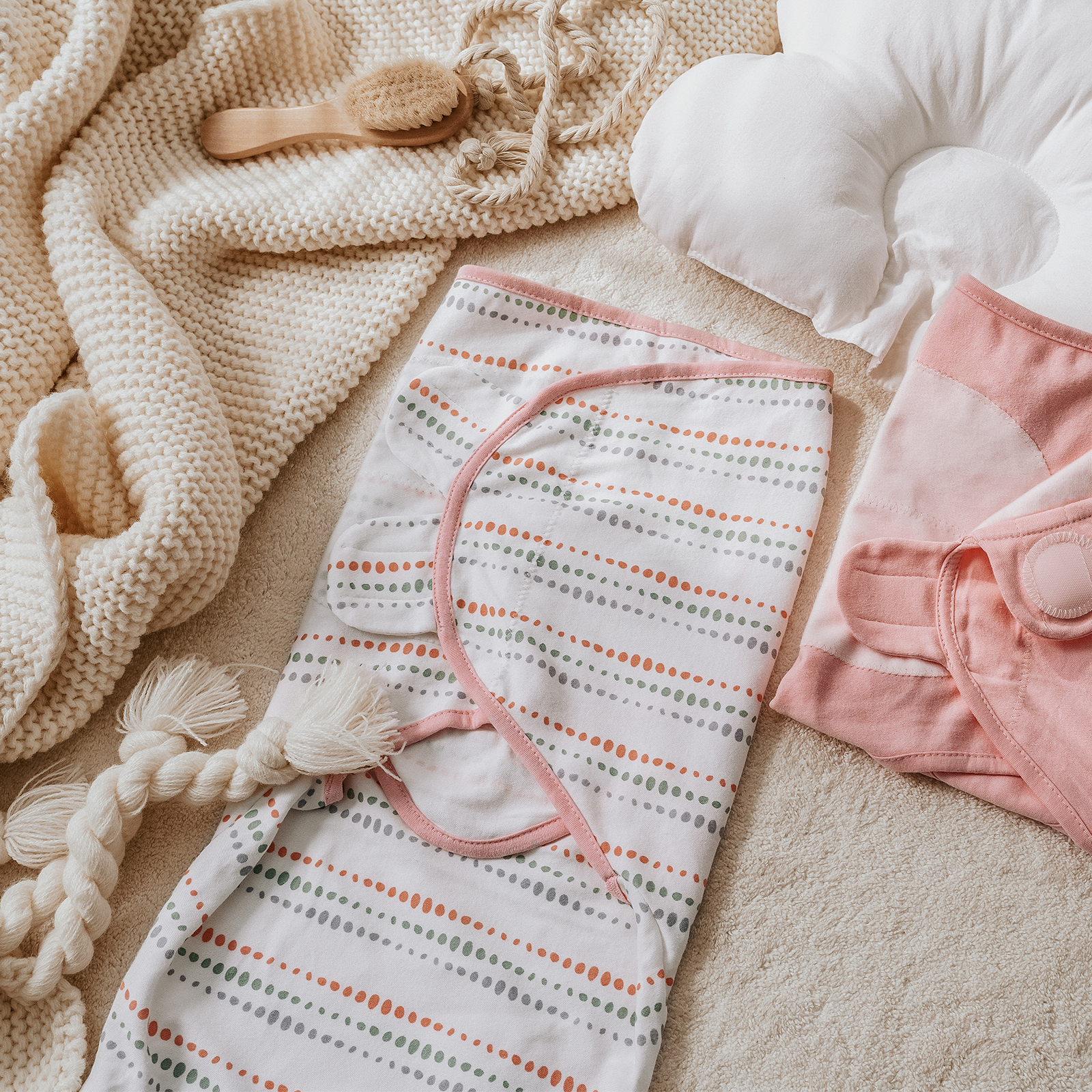 Orange Storm | Gllquen Baby Swaddle 0-3 Months 3 Pack