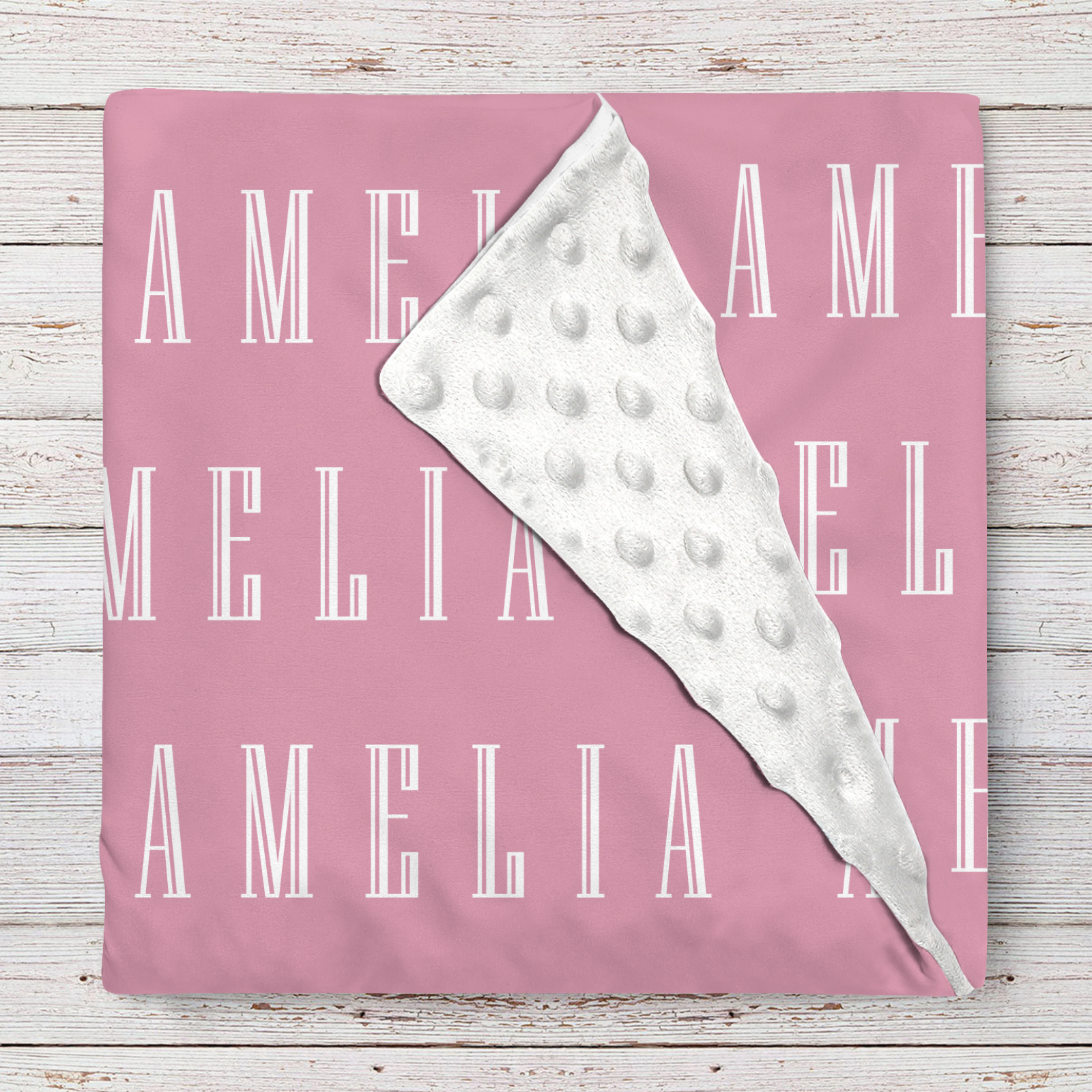 Amelia's Purple Tone Personalized Baby Blanket