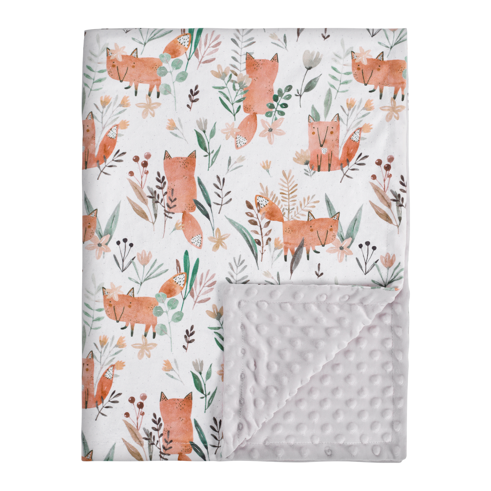 Little Fox | Gllquen Baby Fleece Plush Dot Blanket | 30''*40''