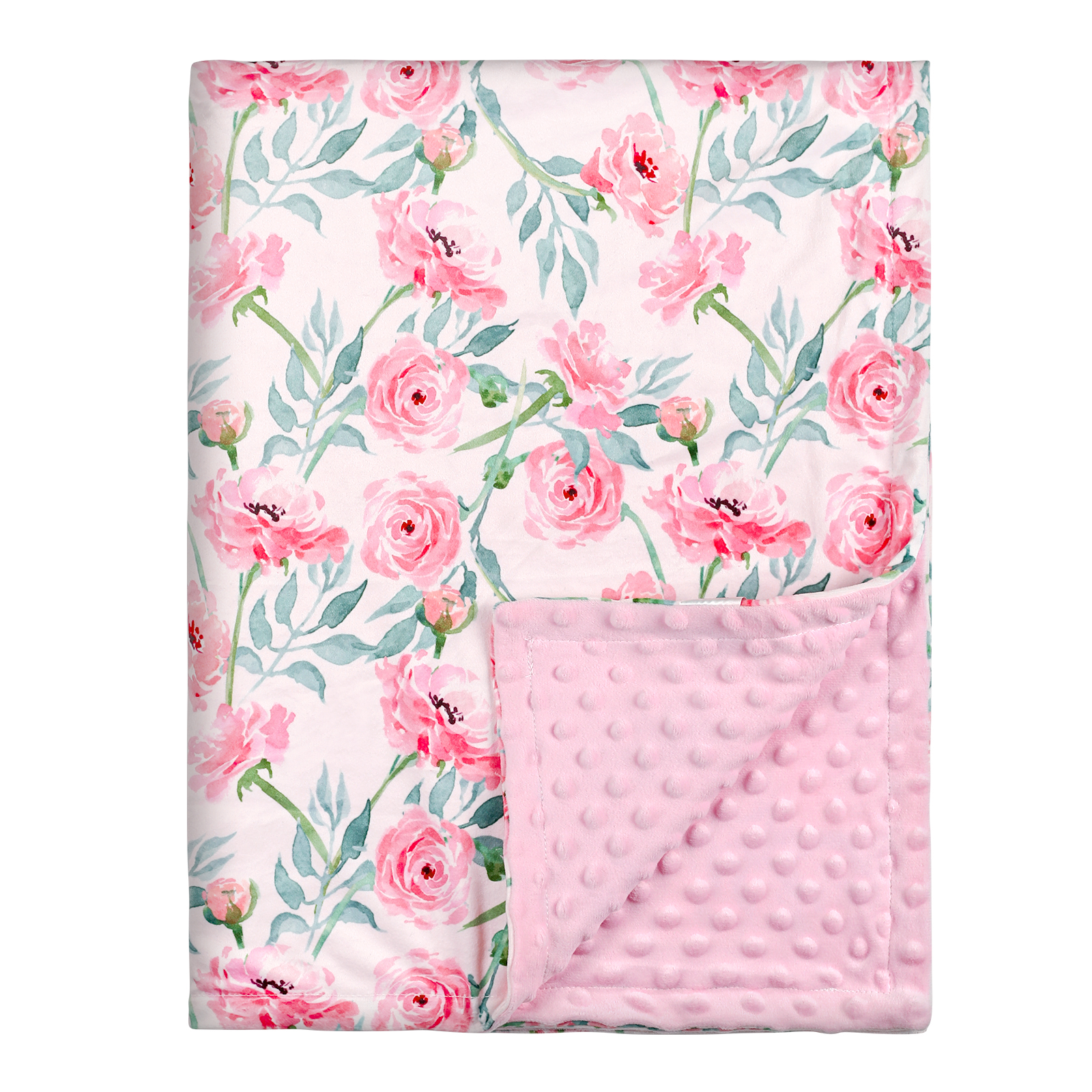 Rose Garden | Gllquen Baby Fleece Plush Dot Blanket | 30''*40''
