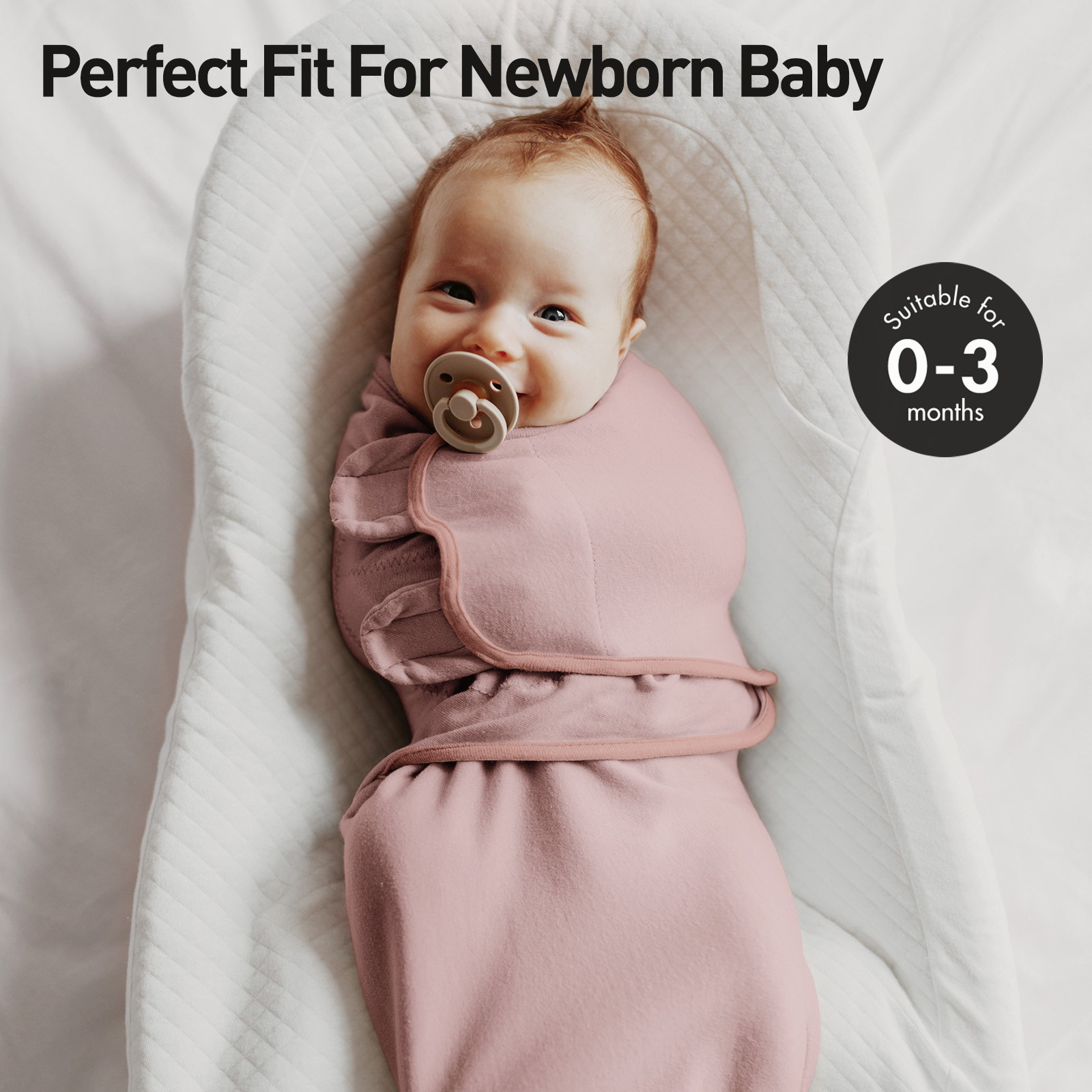 Pink Stripe | Soarwg Baby Swaddle 0-3 Months 2-Pack