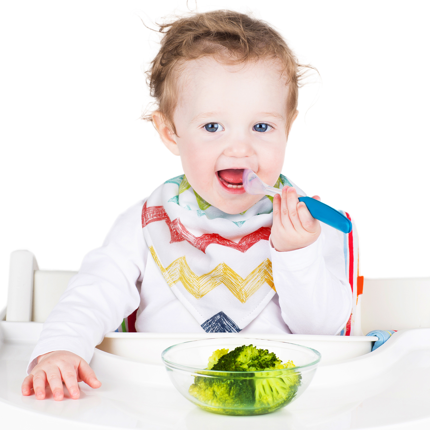 Colorful Geometric | Organic Cotton Muslin Bandana Bibs 3 Pack