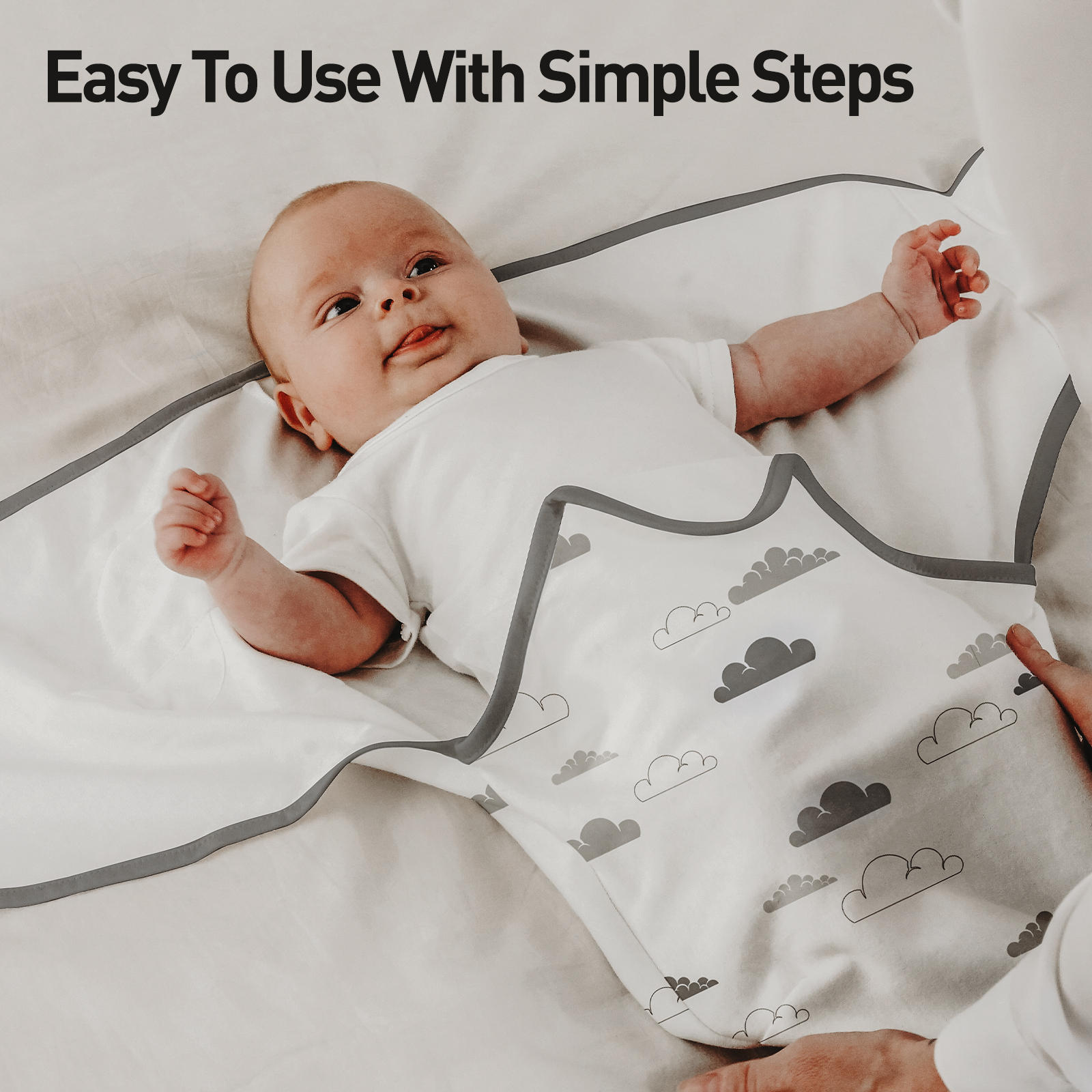 Clouds and Stars | Soarwg Baby Swaddle 0-3 Months 2-Pack