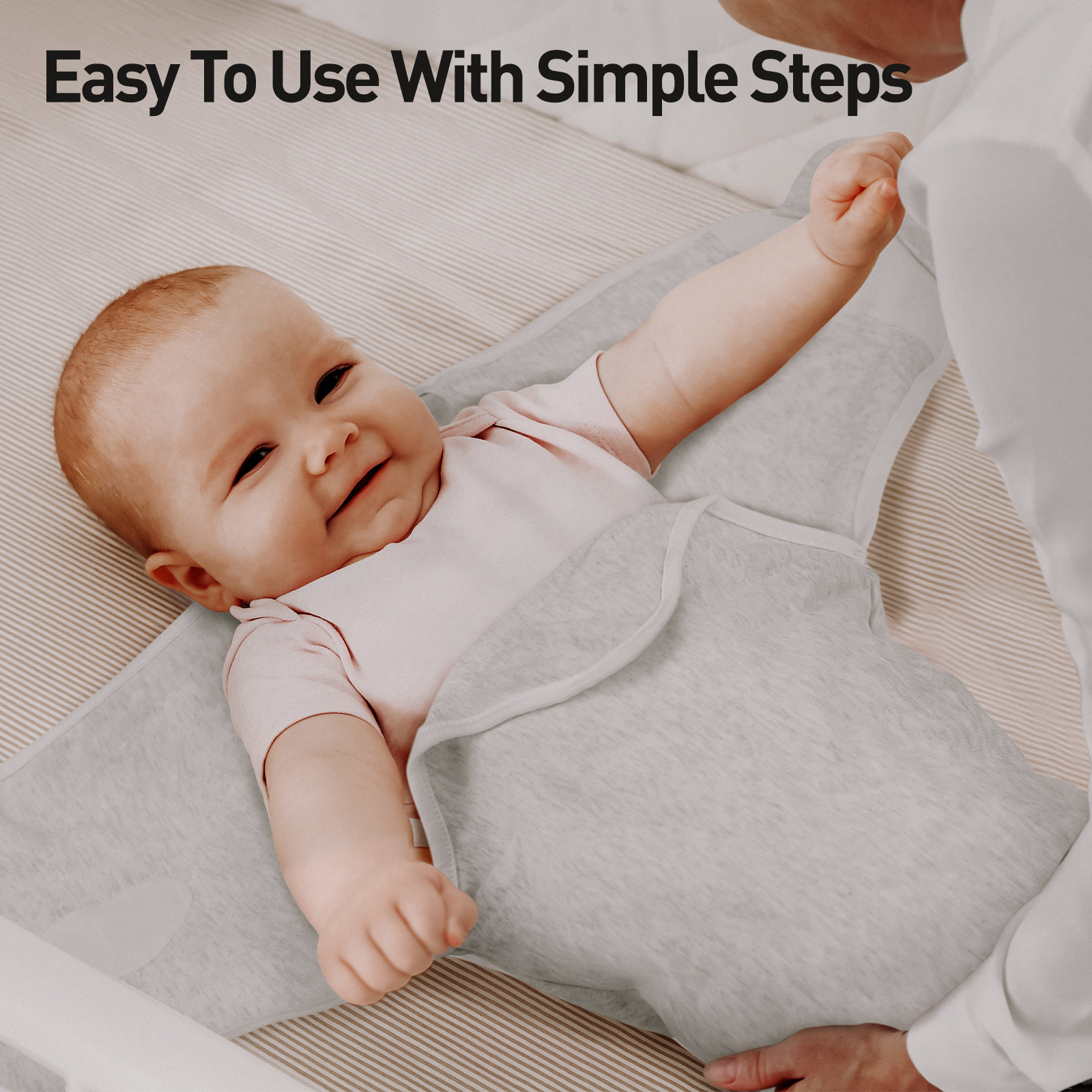 Pure Colour | Soarwg Baby Swaddle 0-3 Months 2-Pack