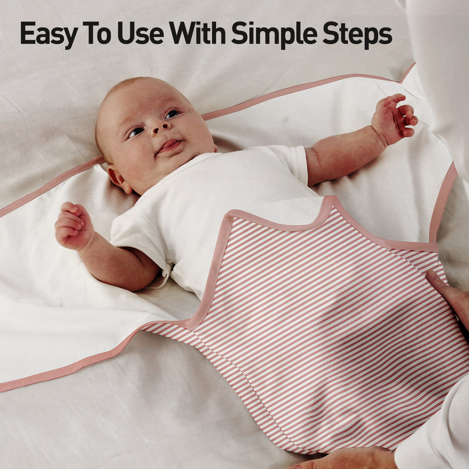Pink Stripe | Soarwg Baby Swaddle 0-3 Months 2-Pack