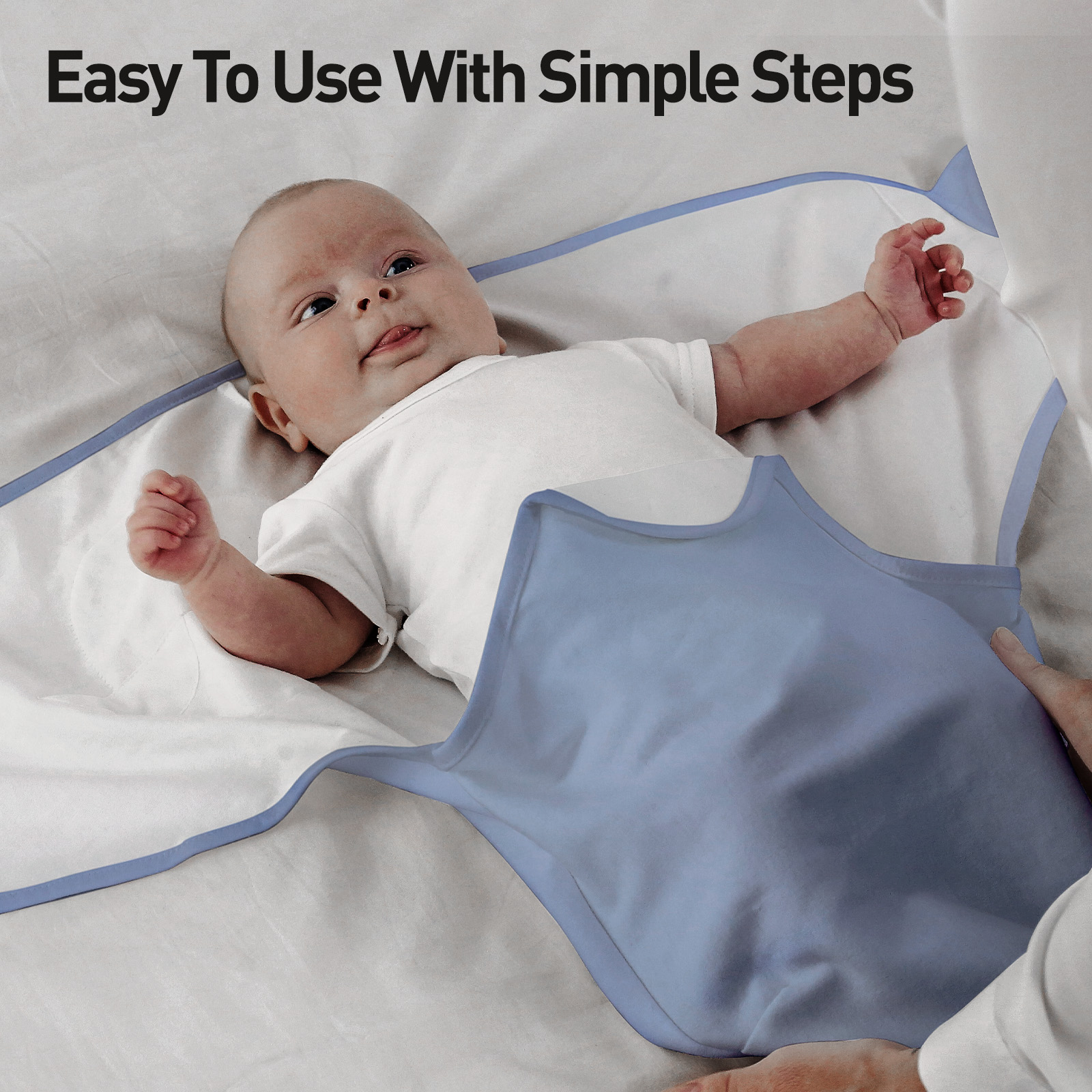 Blue | Soarwg Baby Swaddle 0-3 Months 2-Pack