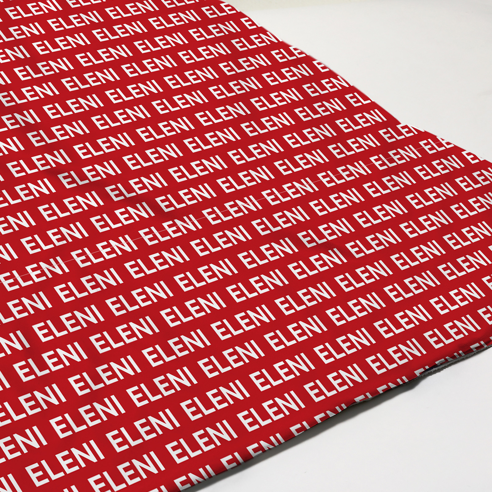 Dark Red Personalized Baby Name Blanket