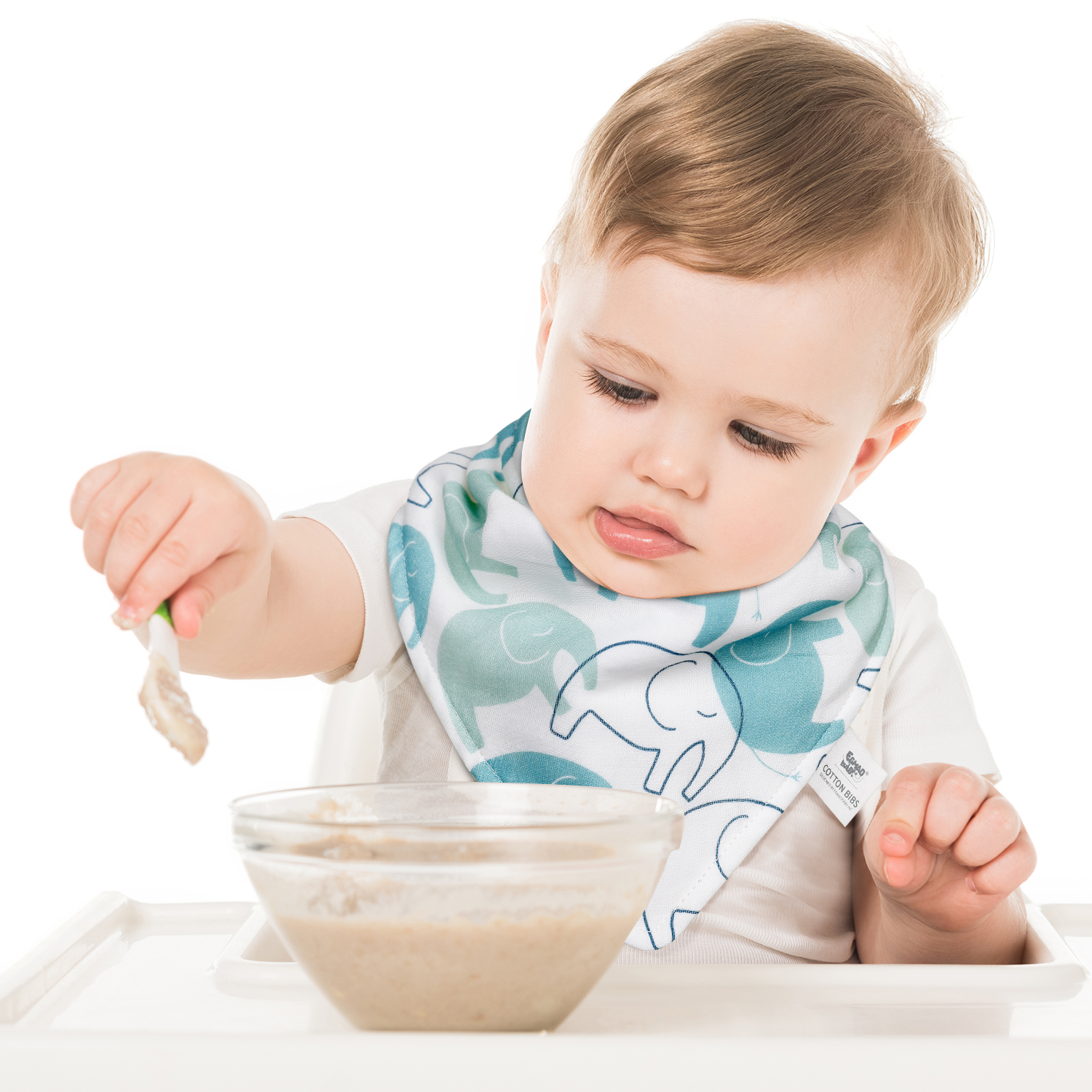 Dreaming Sky | Organic Cotton Muslin Bandana Bibs 3 Pack