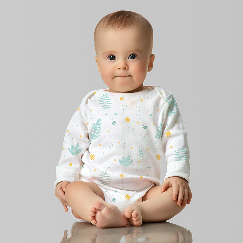 Floral & Plants | Long Sleeve Organic Cotton bodysuit
