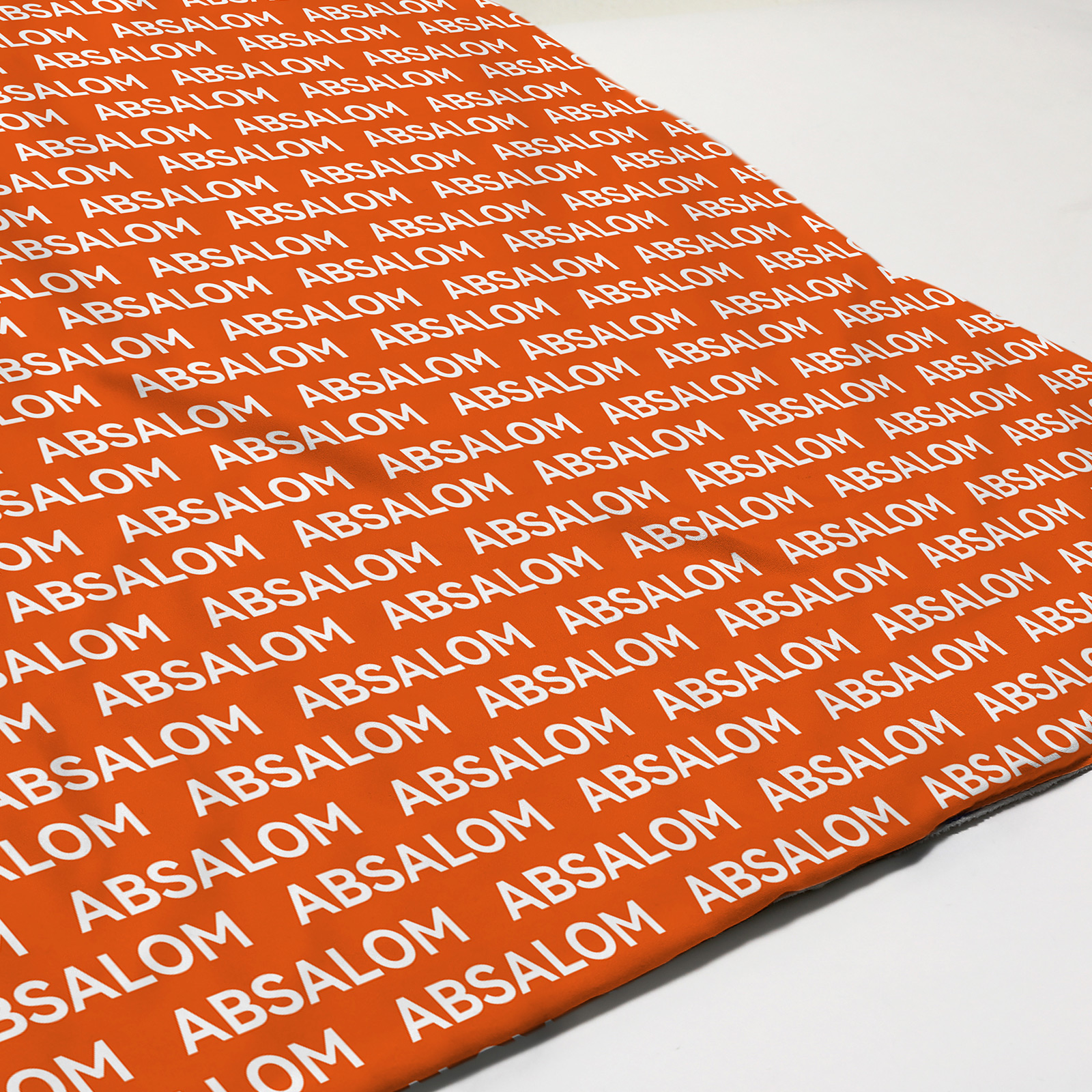 Red Orange Personalized Baby Name Blanket 