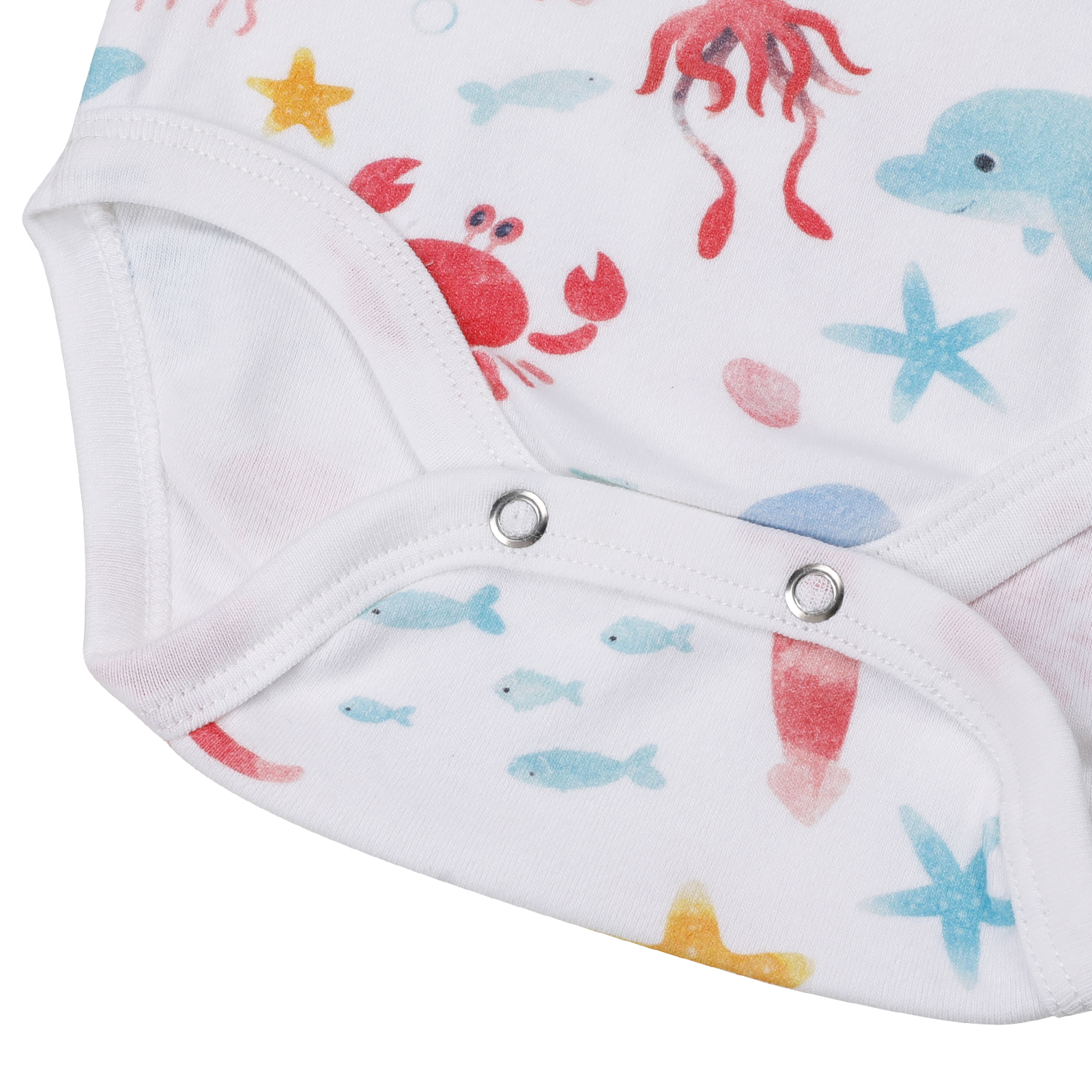 Happy Whale | Long Sleeve Organic Cotton bodysuit