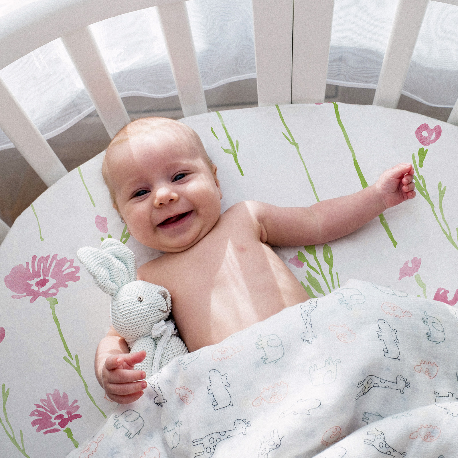 Butterflies | Soft Microfiber Fitted Change Pad Cover & Bassinet Sheets 4 Pack | 16''*32''