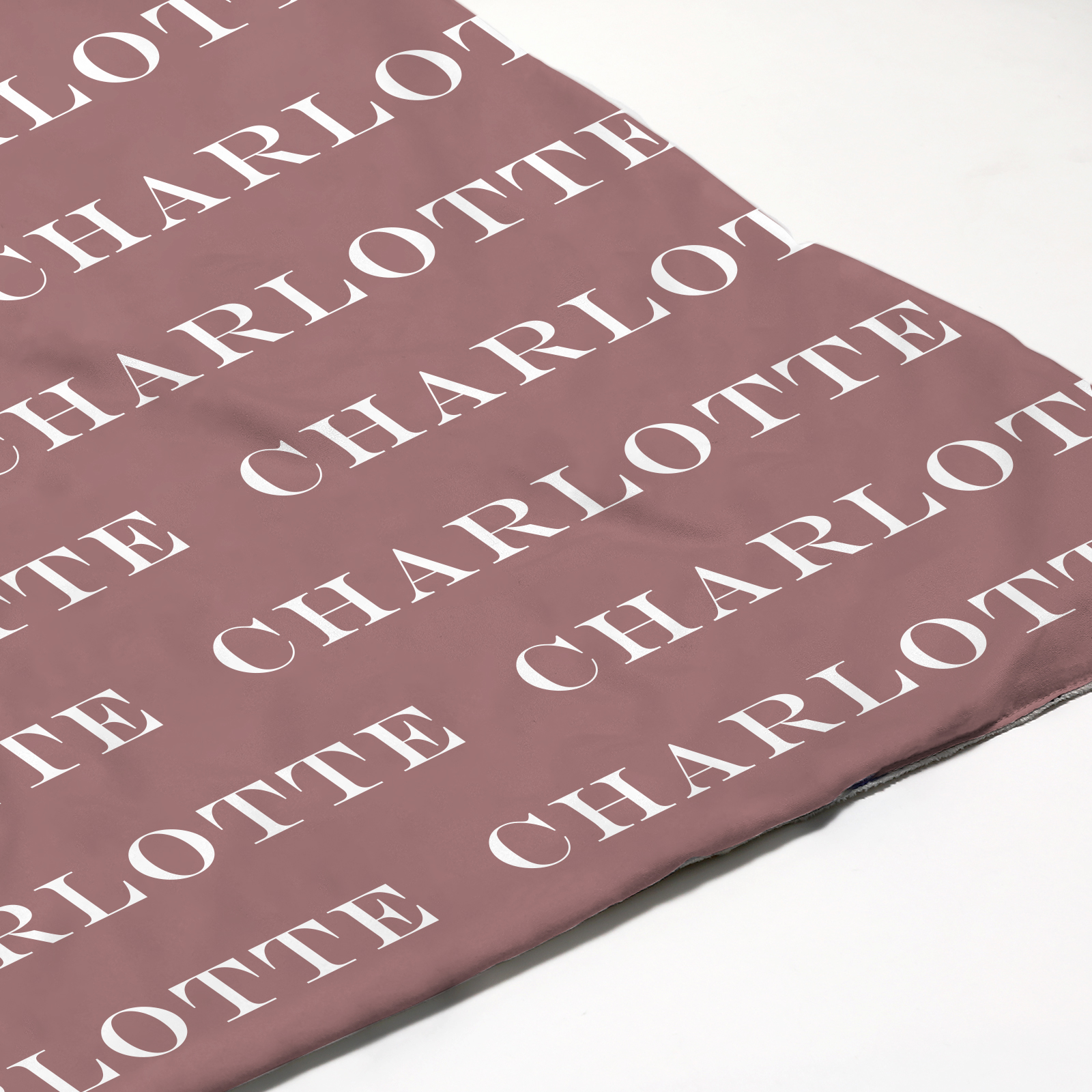 Charlotte's Grayish Red Personalized Solid Color Name Blanket