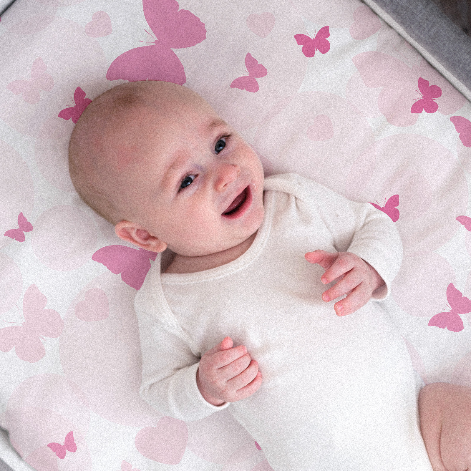 Butterflies | Soft Microfiber Fitted Change Pad Cover & Bassinet Sheets 4 Pack | 16''*32''