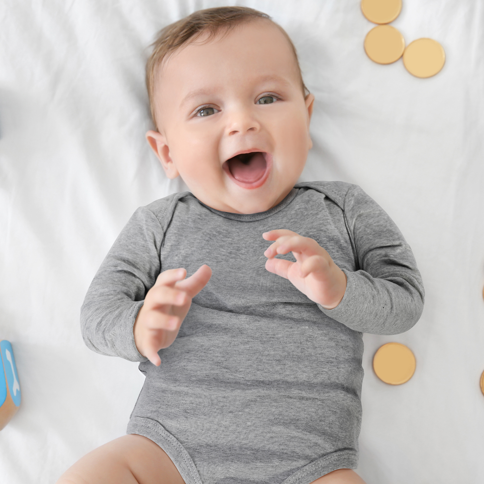 Boy Style | Long Sleeve Organic Cotton bodysuit
