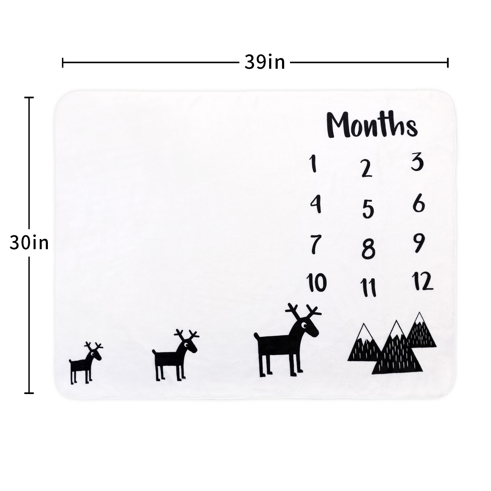 Fawn Uphill | baby plush dot blanket | 39*30''