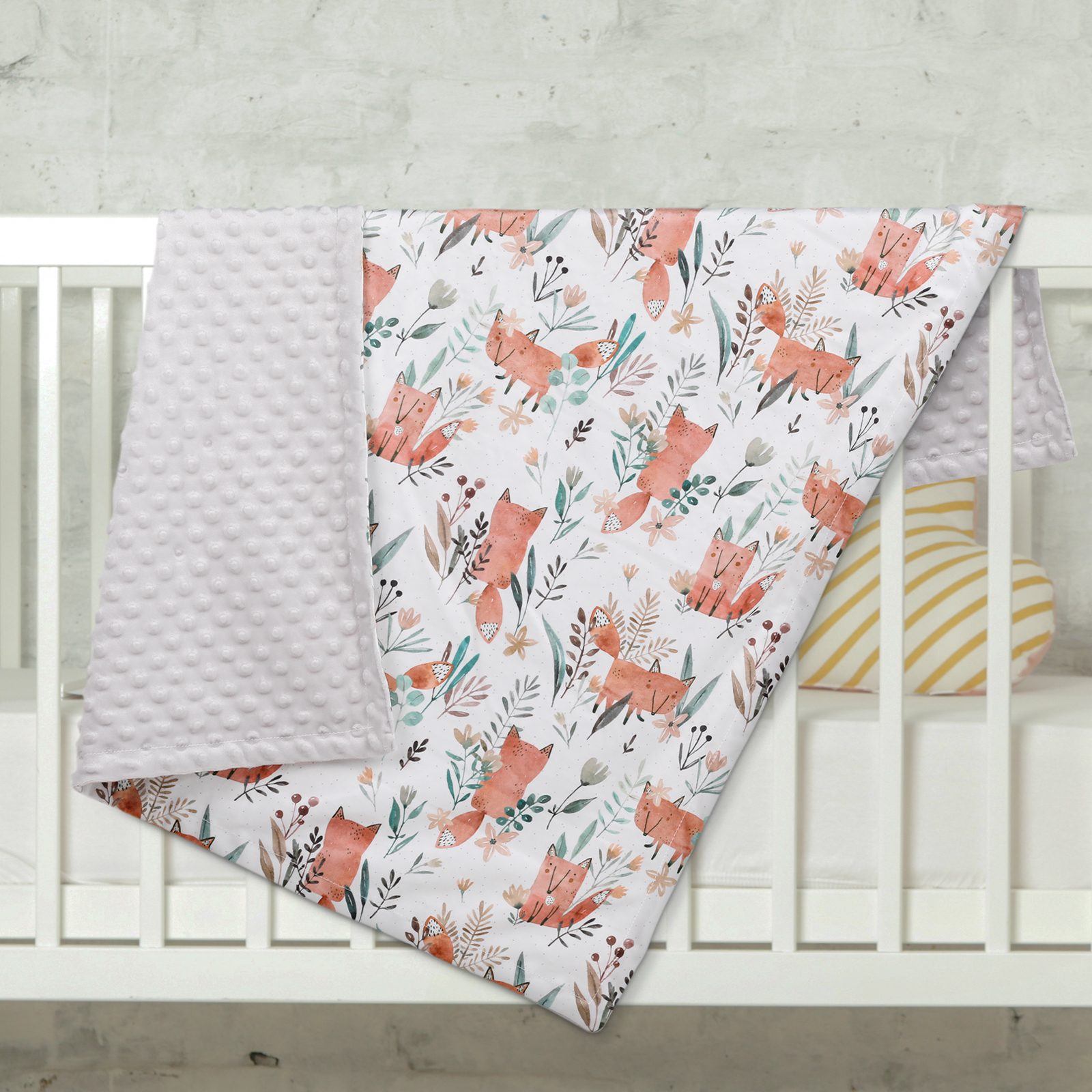 Little Fox | Gllquen Baby Fleece Plush Dot Blanket | 30''*40''