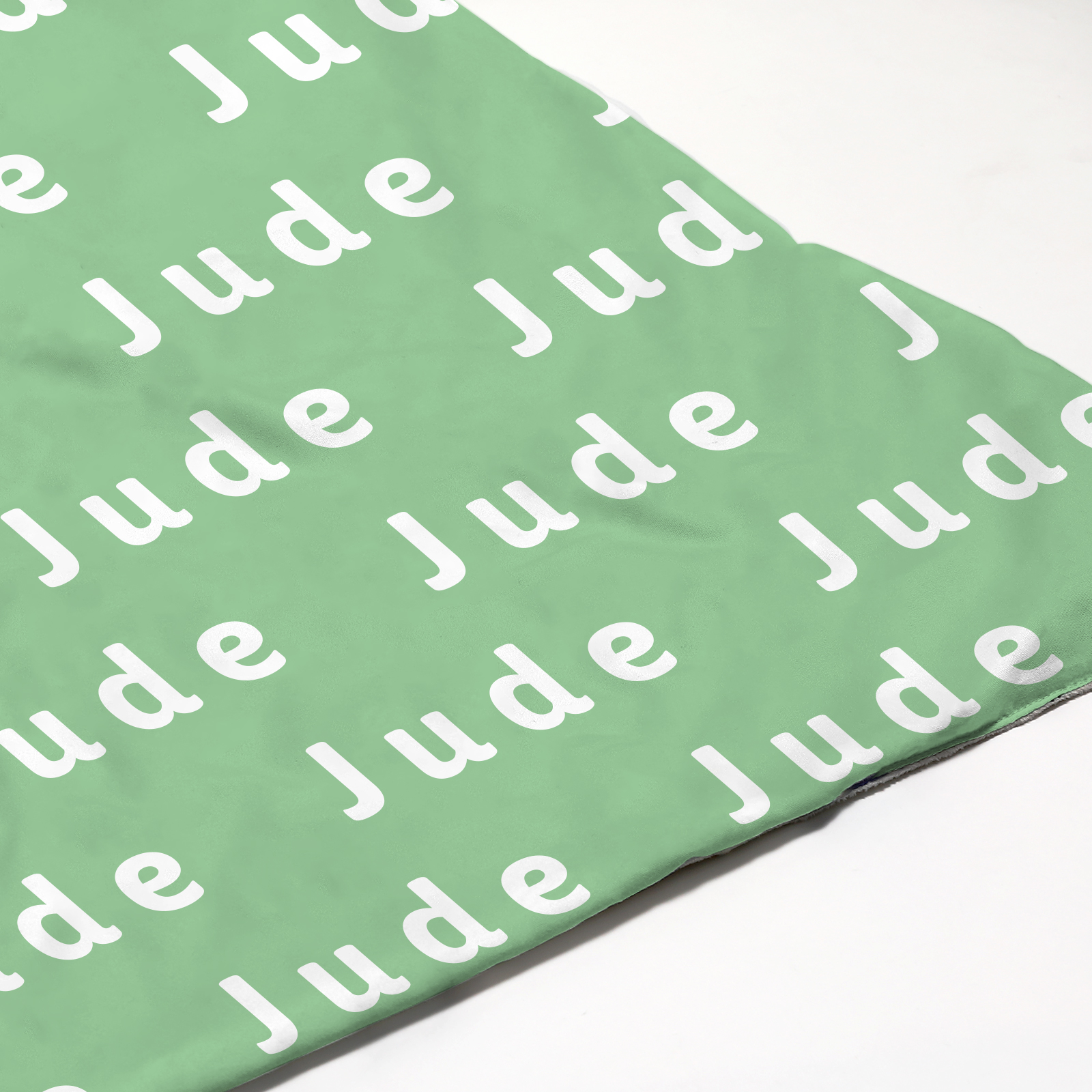 Jude's Light Grayish Green Personalized Baby Blanket
