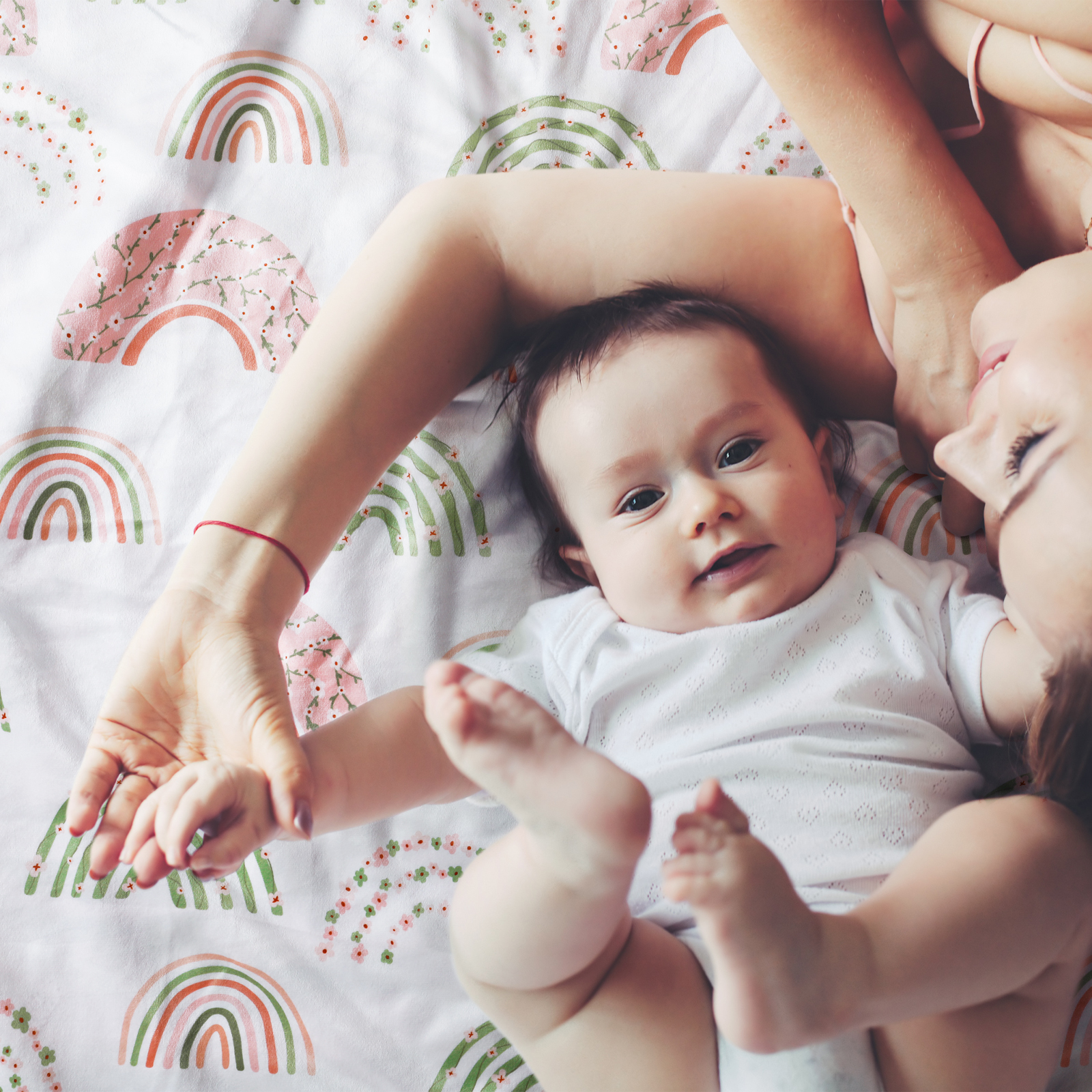 Colorful Rainbows | Gllquen Baby Fleece Plush Dot Blanket | 30''*40''