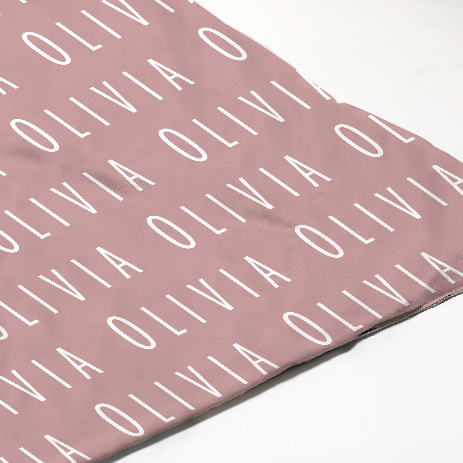 Olivia's Light Red Personalized Baby Blanket