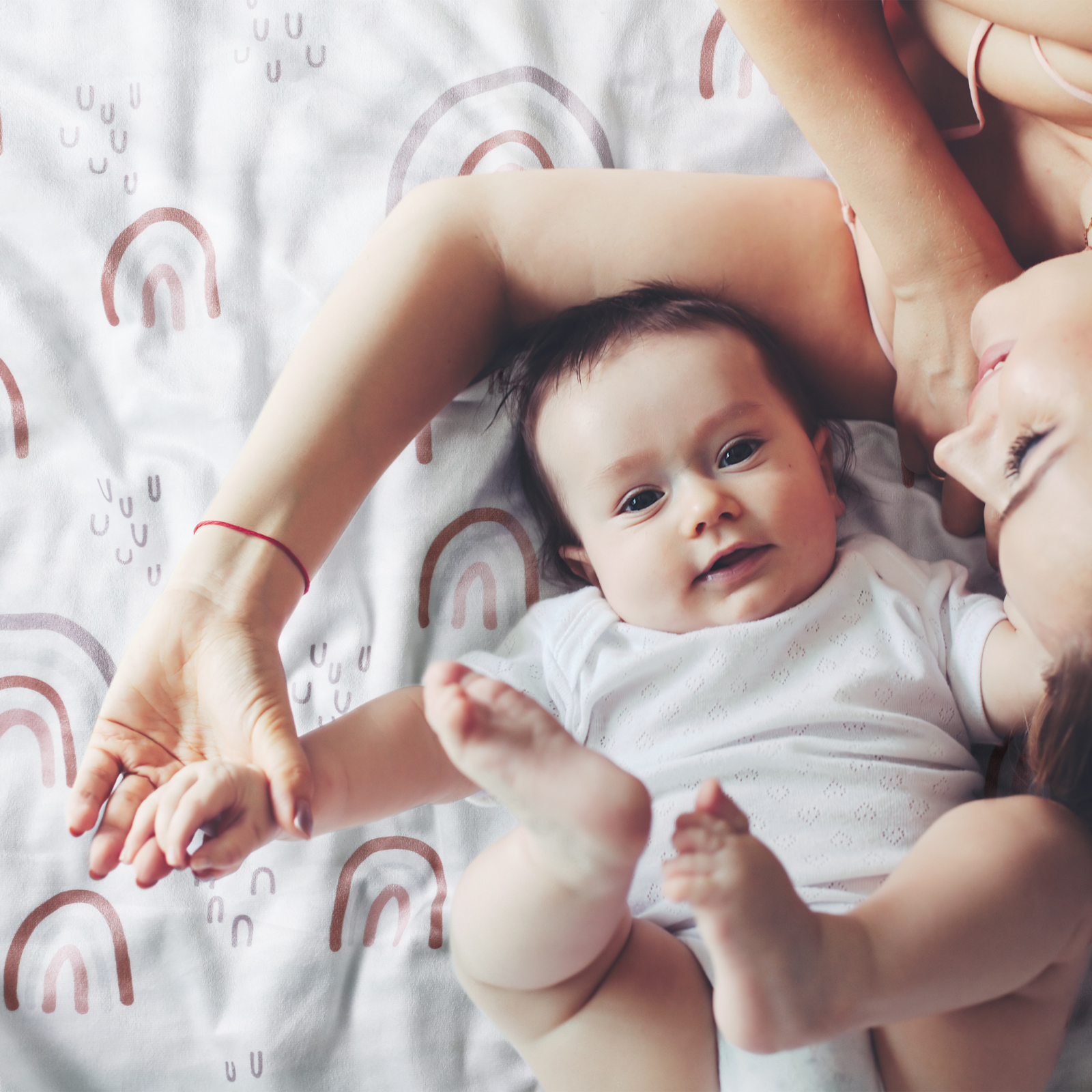 Rainbow | Gllquen Baby Fleece Plush Dot Blanket | 30''*40''
