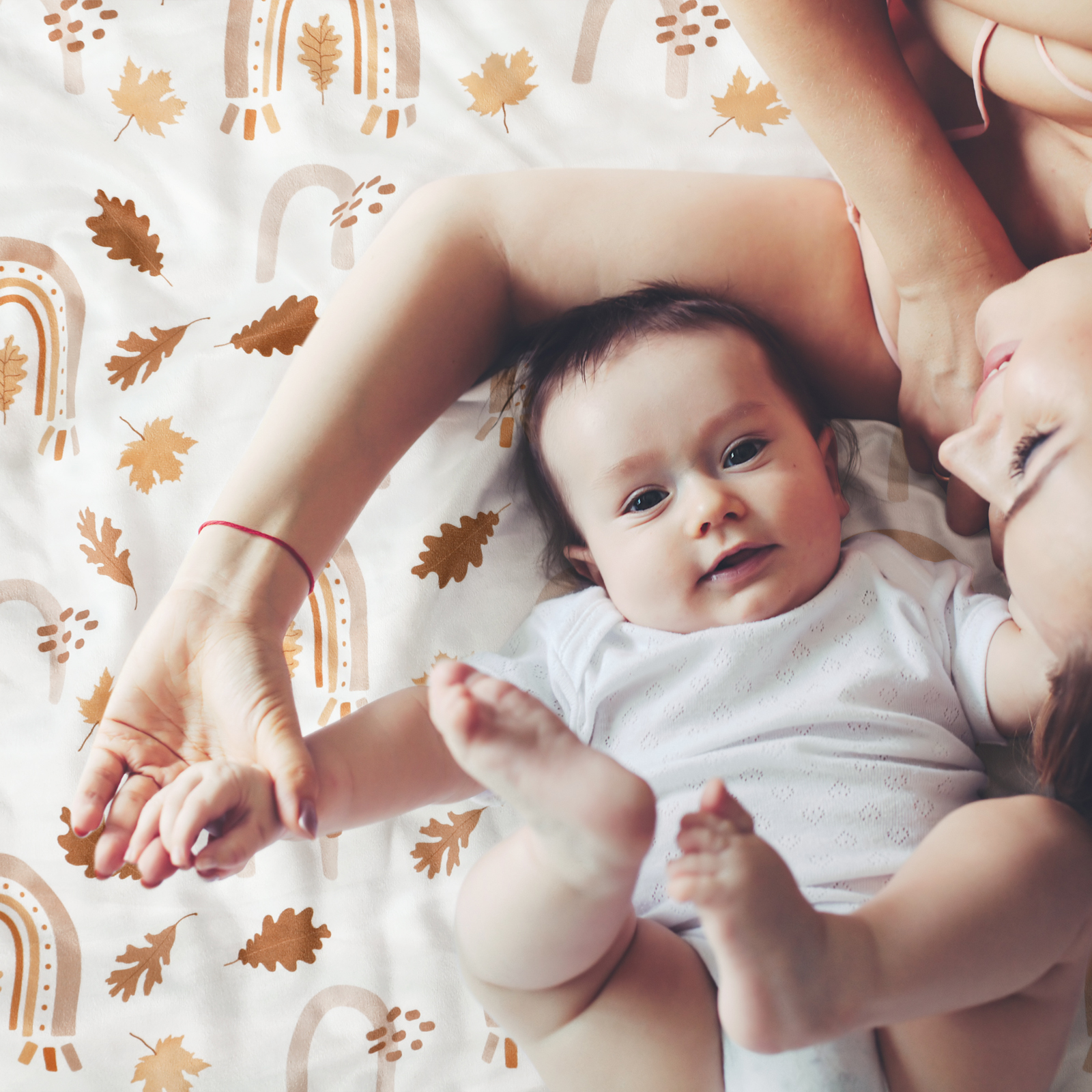 Golden Rainbows | Gllquen Baby Fleece Plush Dot Blanket | 30''*40''