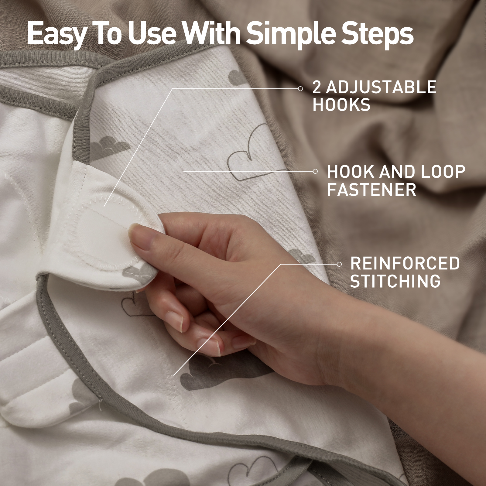 Clouds and Stars | Soarwg Baby Swaddle 0-3 Months 2-Pack