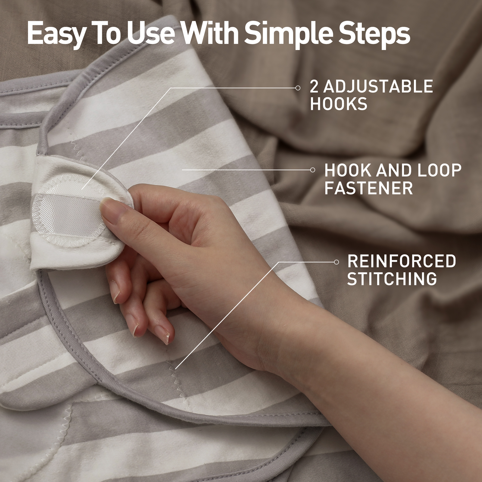 Stripe | Soarwg Baby Swaddle 0-3 Months 2-Pack