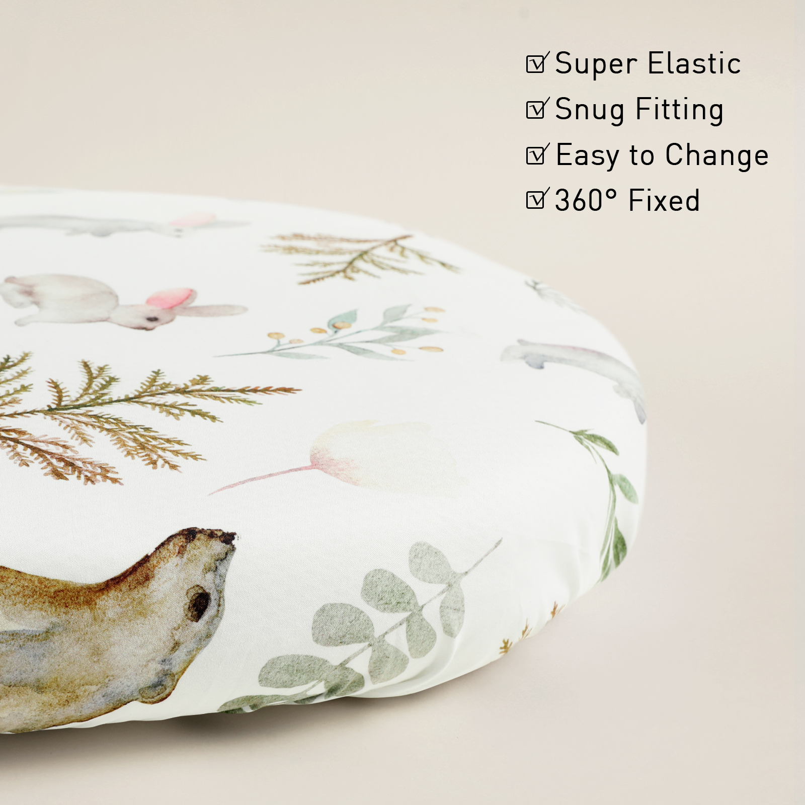 Bears and Deers | Soft Microfiber Fitted Change Pad Cover & Bassinet Sheets 4 Pack | 16''*32''