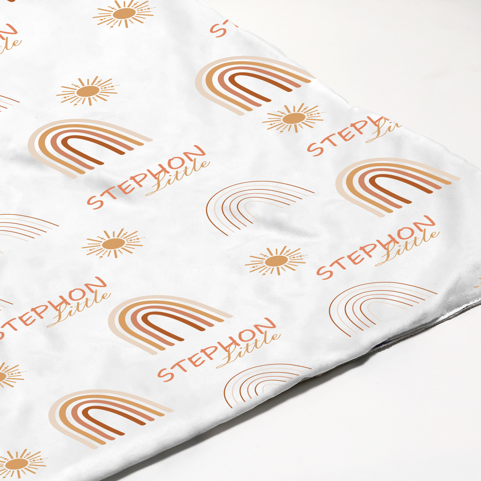 Little Rainbows Personalized Baby Name Blanket
