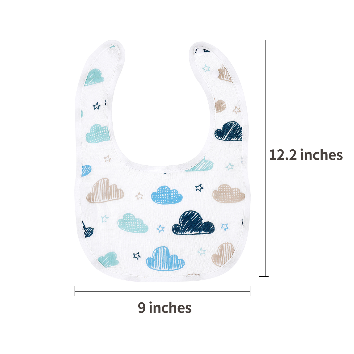 Fairy Sky | Cotton Muslin Snap Bibs 3 Pack