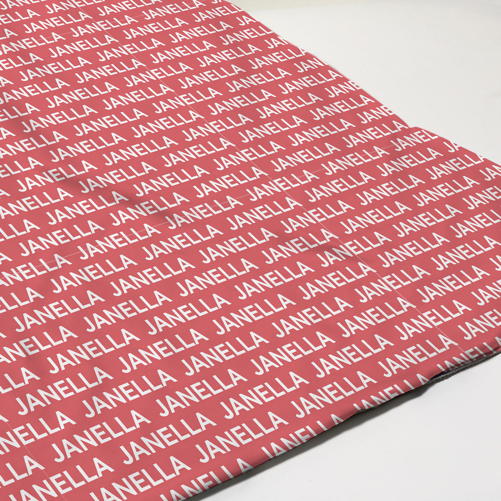 Janella's Rose Red Personalized Baby Name Blanket