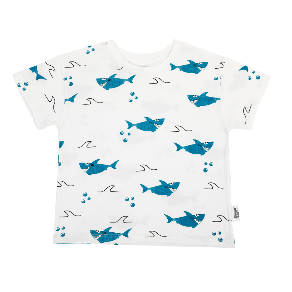 Hawaiian Blue Shark | Short Sleeve T-shirt | Baby/Toddler/Kid