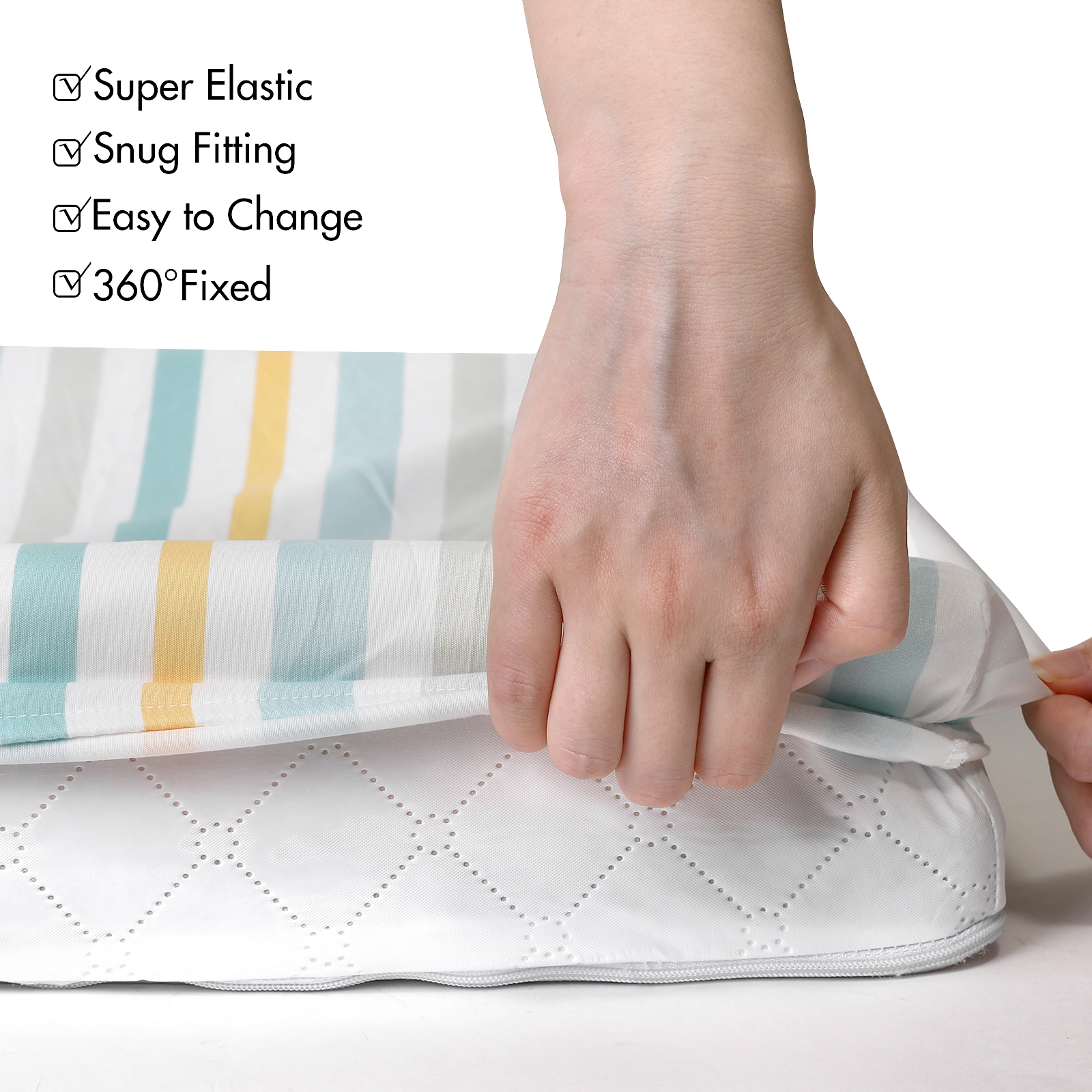 Jurassic & Colorful Fantasy | Soft Microfiber Fitted Change Pad Cover & Bassinet Sheets 4 Pack | 16''*32''