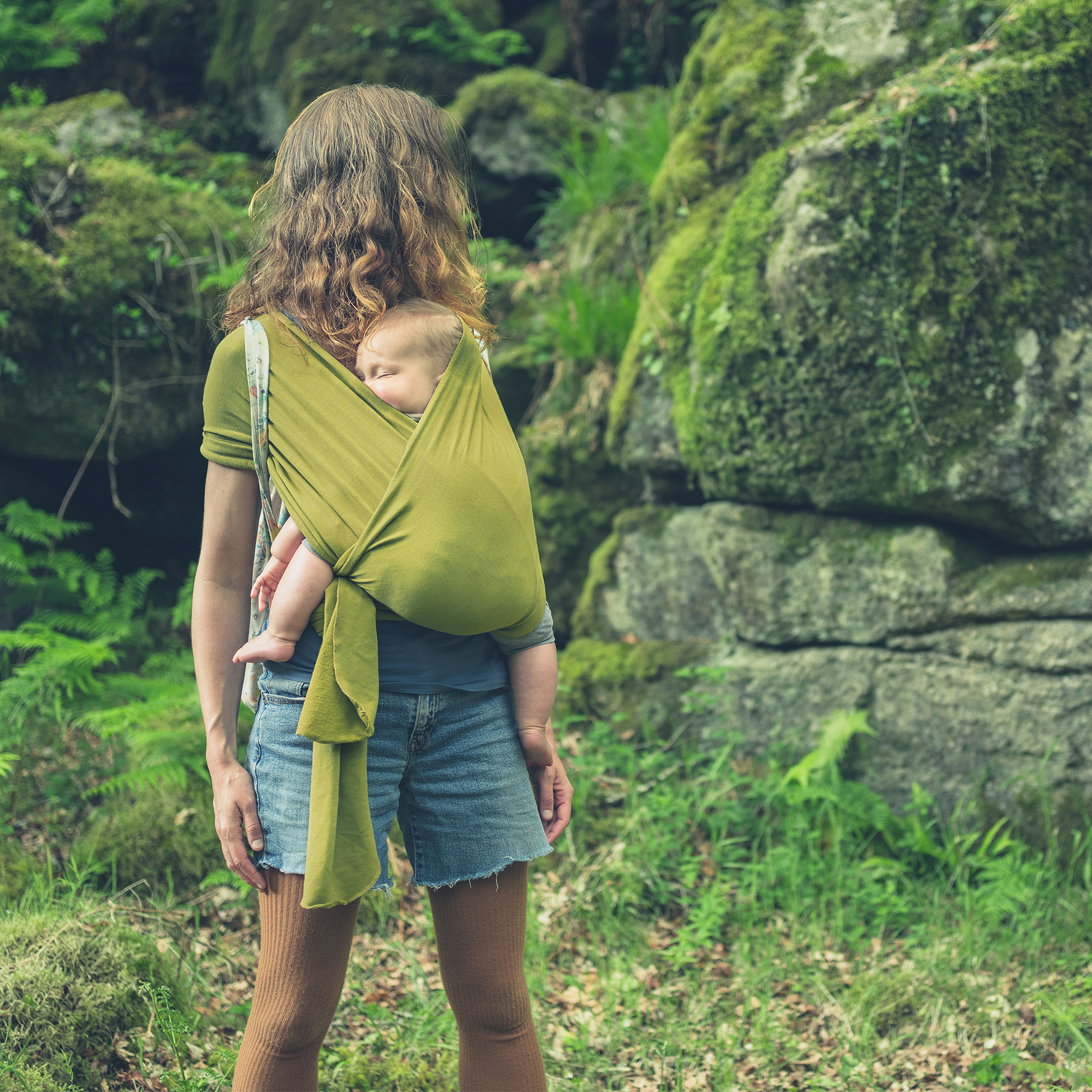 Green | 0-36 Months Baby Carrier Wrap up to 33lbs