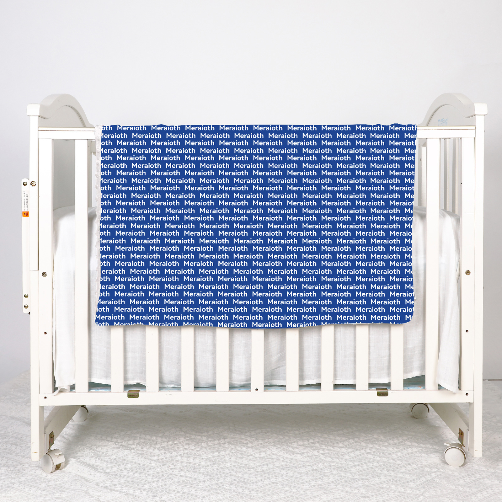 Pretty Violet Personalized Baby Name Blanket 