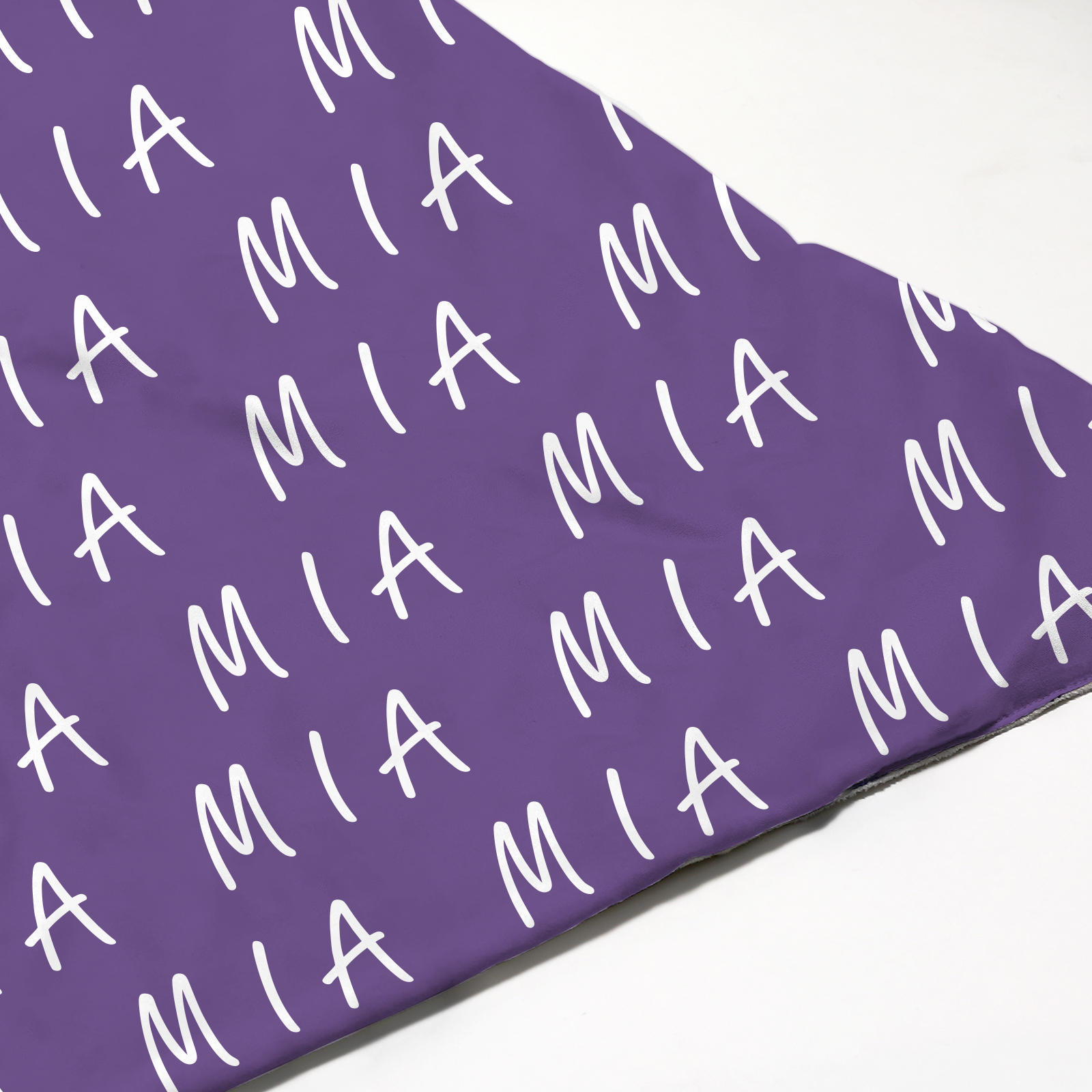 Mia's Navy Blue Personalized Baby Name Blanket