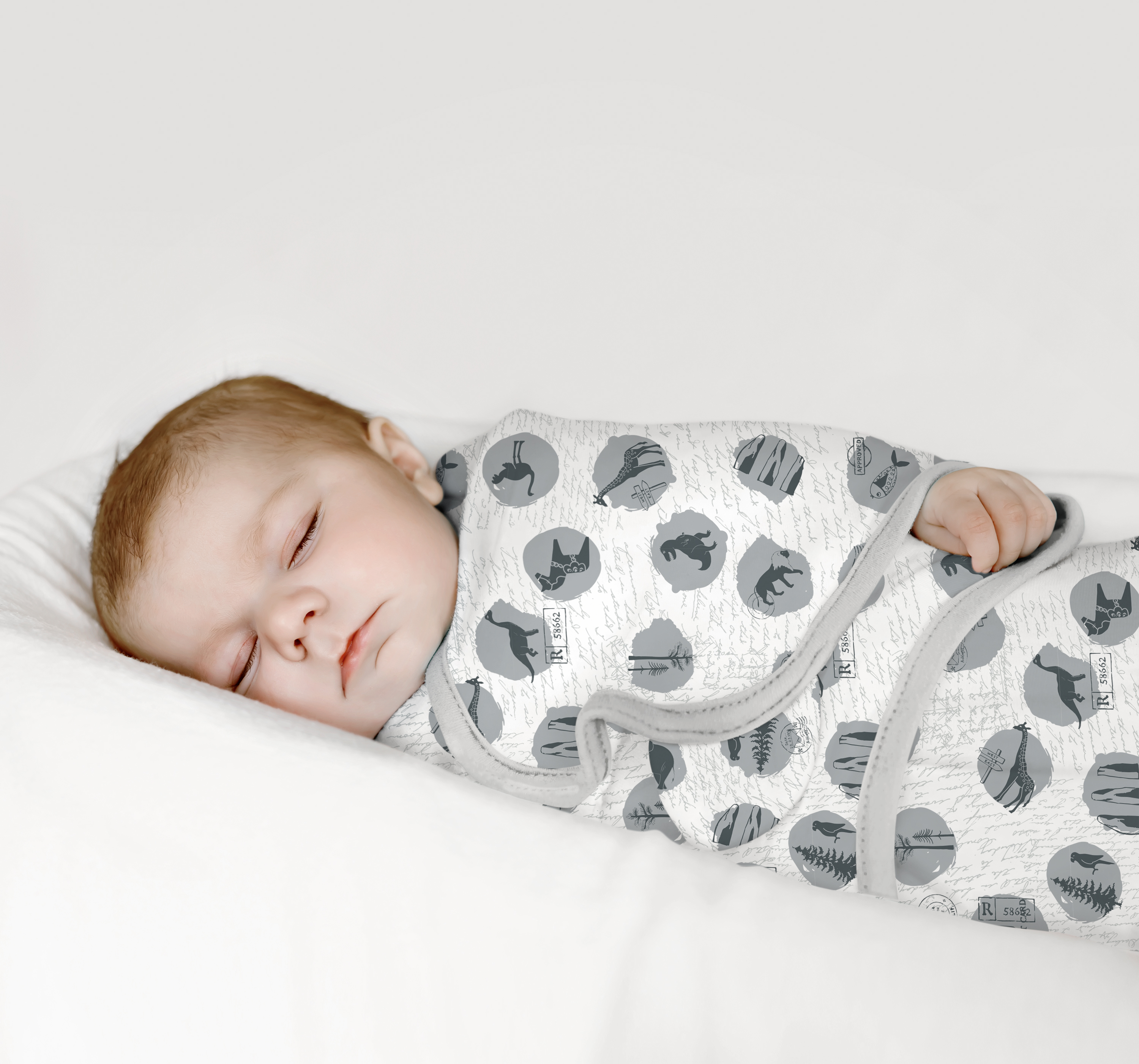 Pack de 3 X 100% coton doux Premium mousseline bébé Swaddle couvertures Sensio Baby 